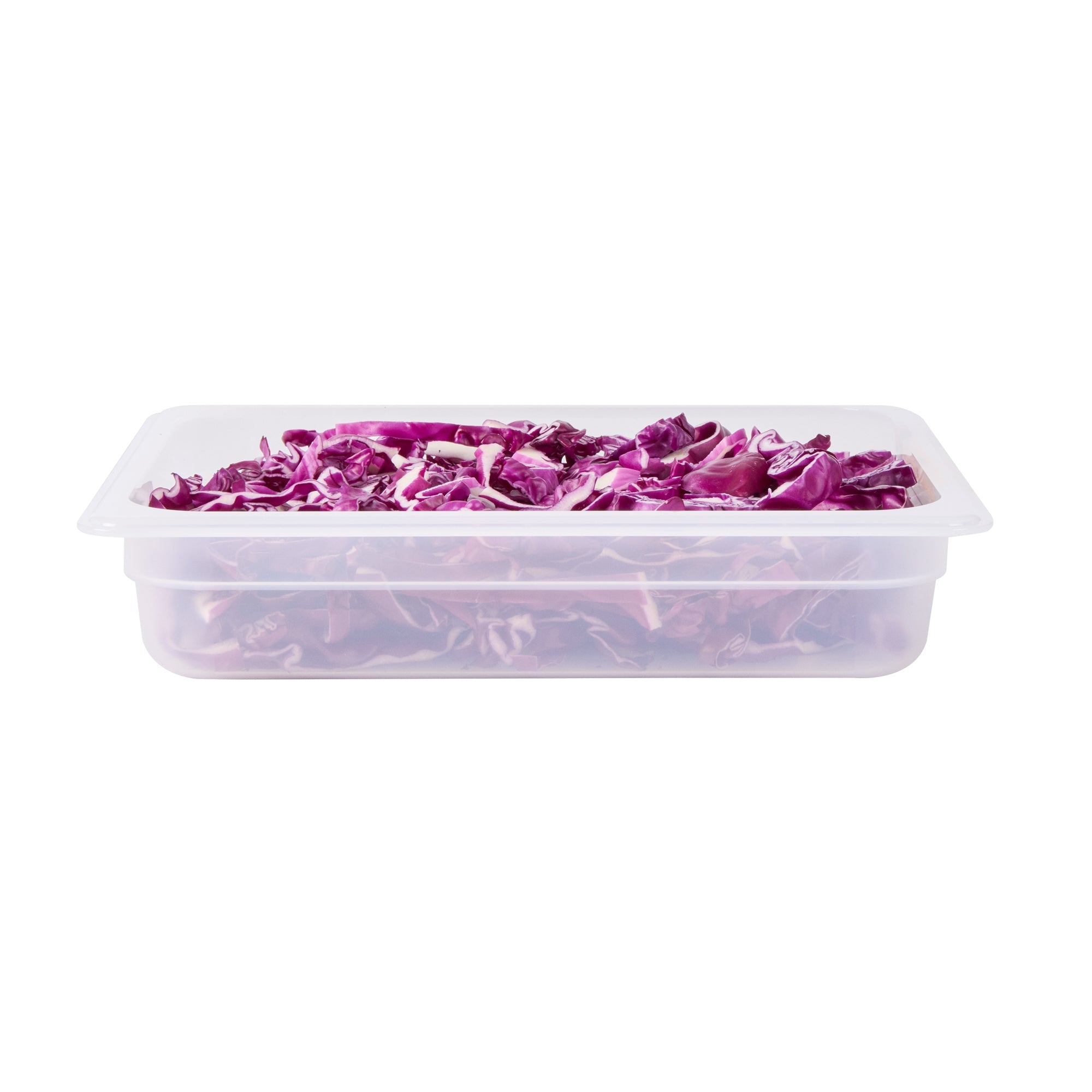 Met Lux Rectangle White Polypropylene Half Size Food Pan - 2.5" Deep, with Label - 10 count box