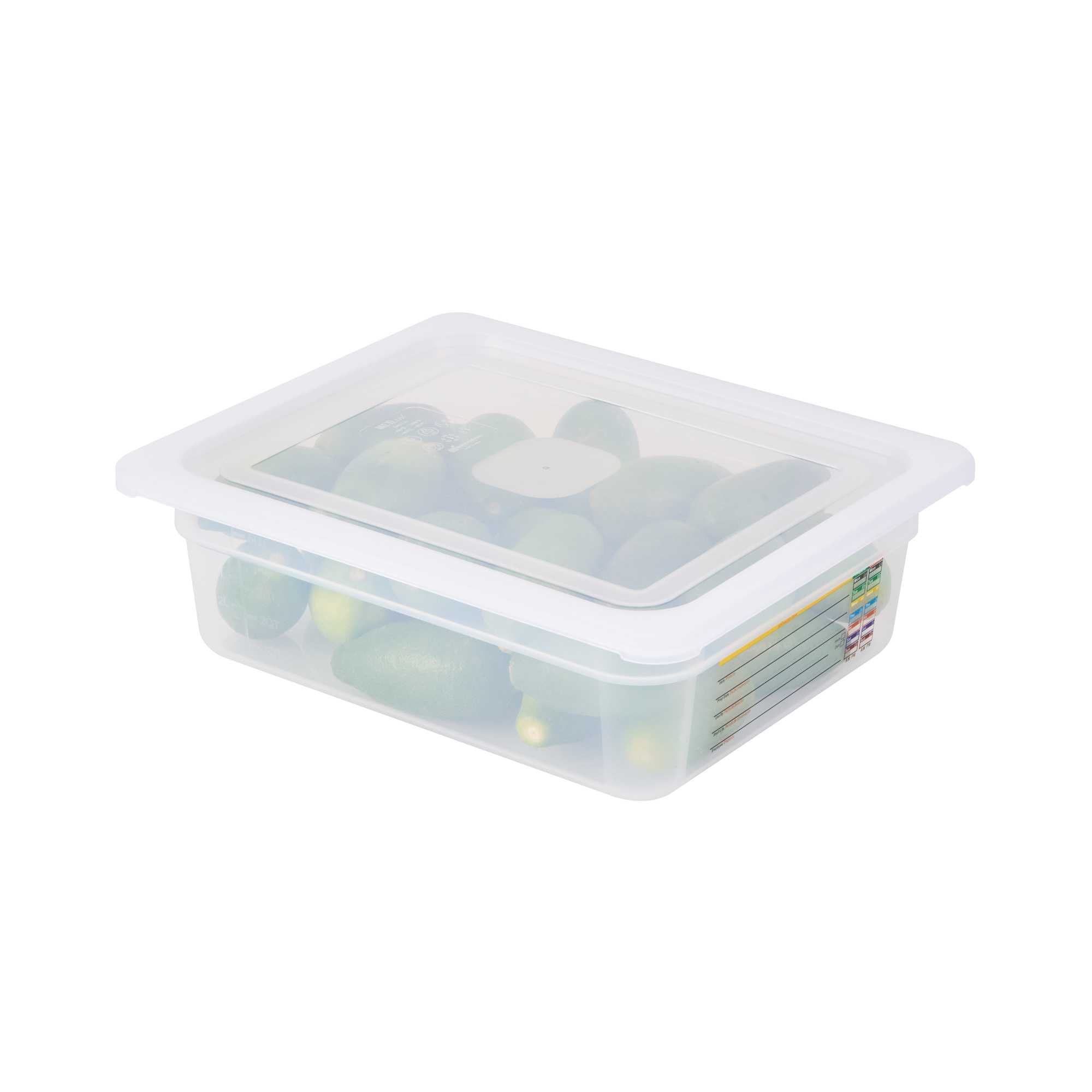 Met Lux Rectangle Clear Polypropylene Lid - Fits Half Size Pan - 12 3/4" x 10 1/2" - 1 count box