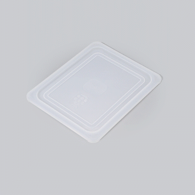 Met Lux Rectangle Clear Polypropylene Lid - Fits Half Size Pan - 12 3/4" x 10 1/2" - 1 count box