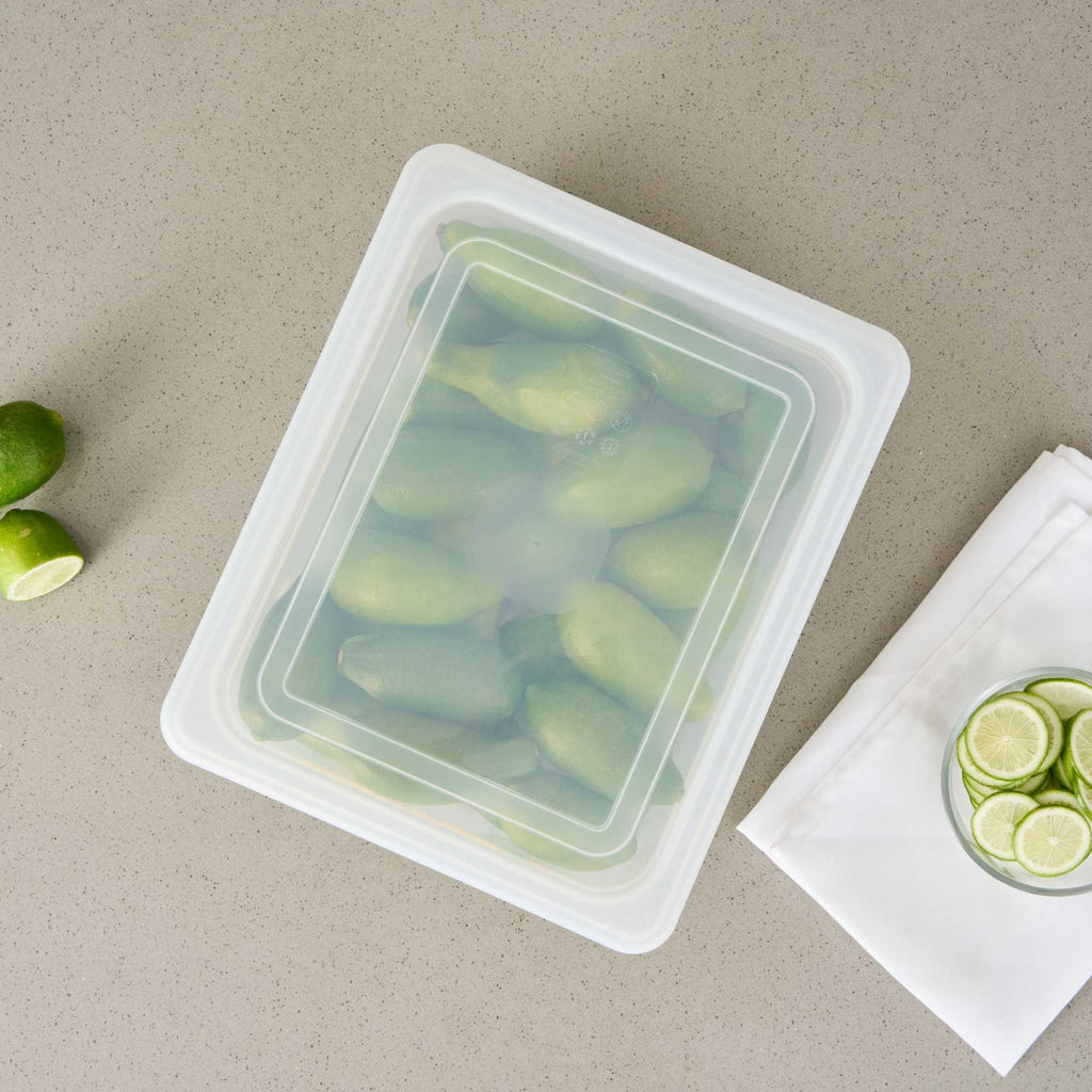 Met Lux Rectangle Clear Polypropylene Lid - Fits Half Size Pan - 12 3/4" x 10 1/2" - 1 count box