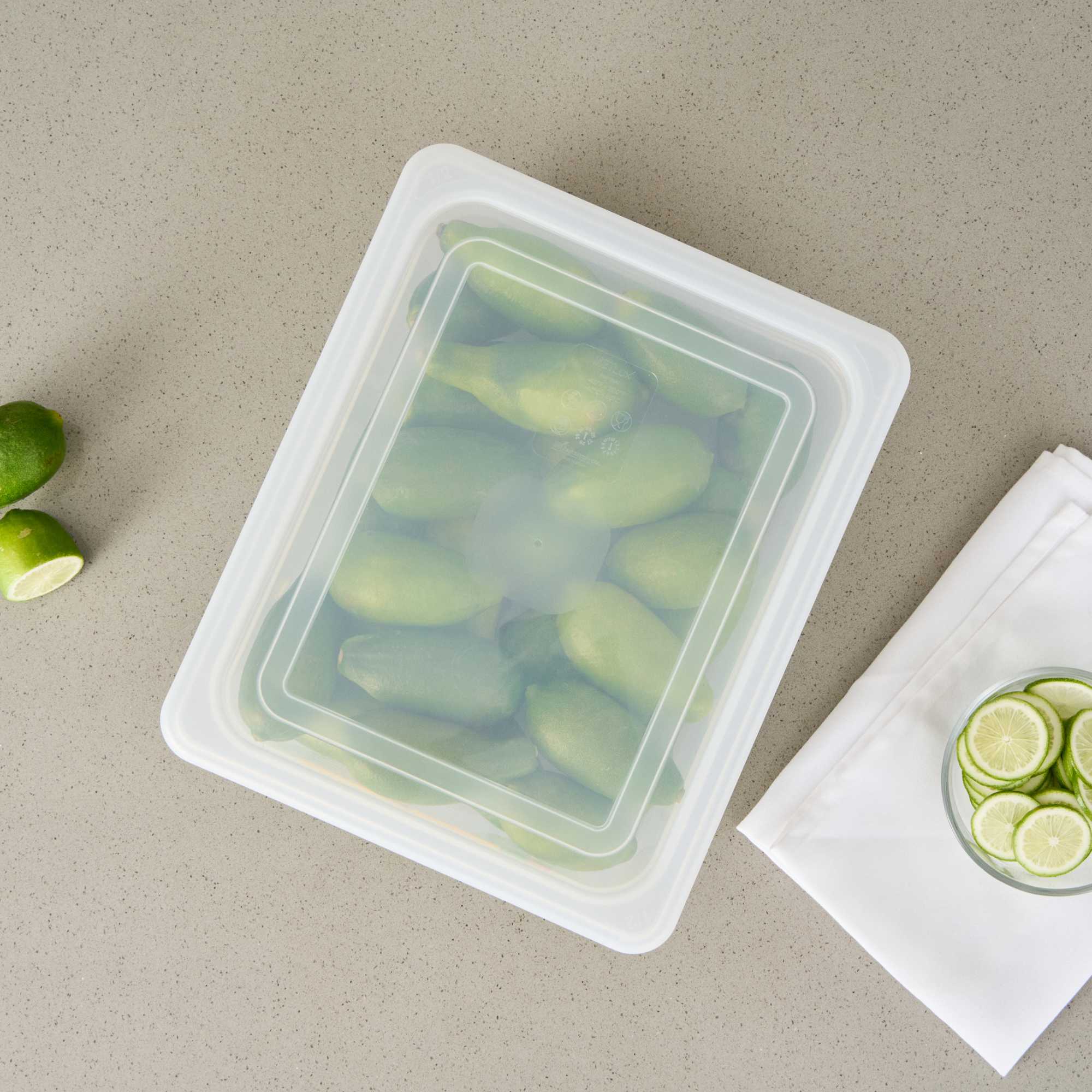 Met Lux Rectangle Clear Polypropylene Lid - Fits Half Size Pan - 12 3/4" x 10 1/2" - 1 count box