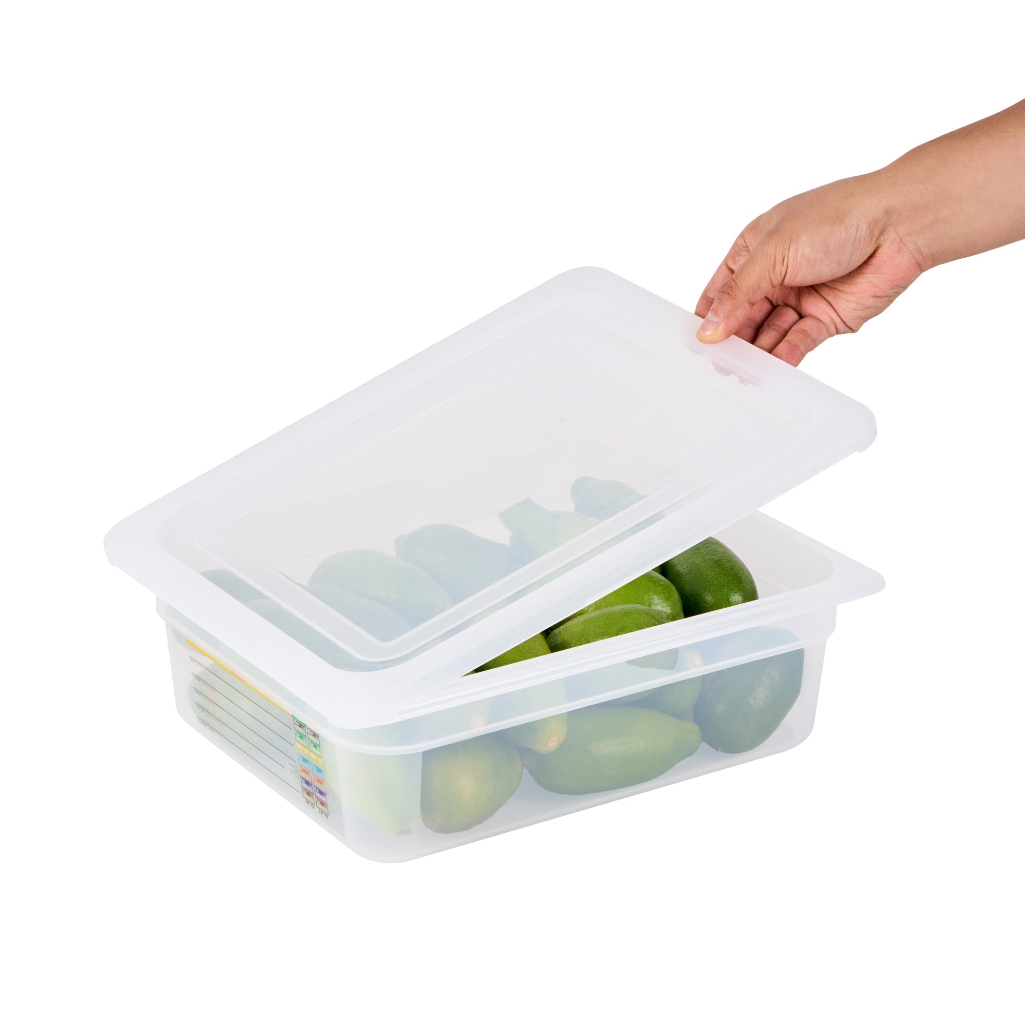 Met Lux Rectangle Clear Polypropylene Lid - Fits Half Size Pan - 12 3/4" x 10 1/2" - 10 count box