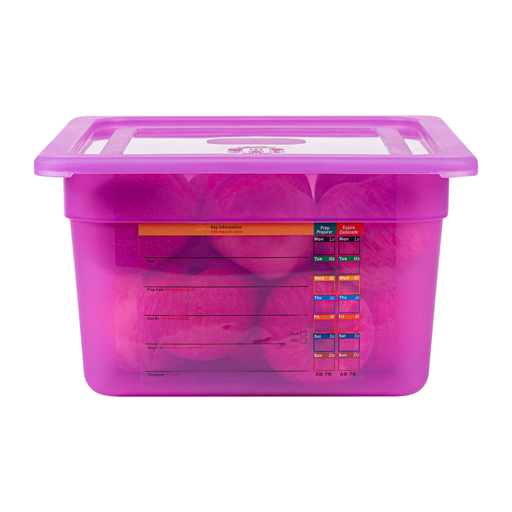 Met Lux Purple Allergen-Free Polypropylene Lid - Fits Half Size Pan - 1 count box