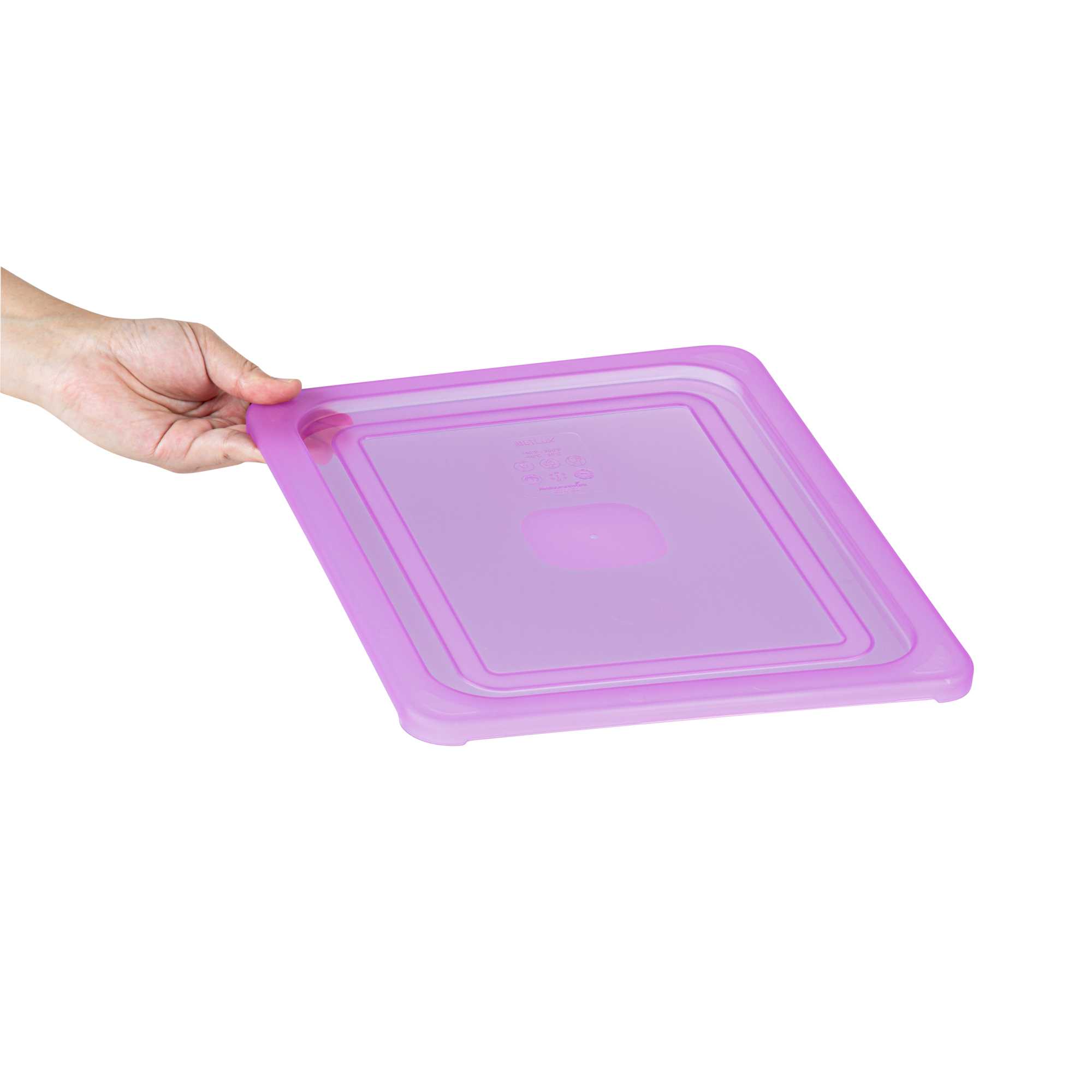 Met Lux Purple Allergen-Free Polypropylene Lid - Fits Half Size Pan - 1 count box