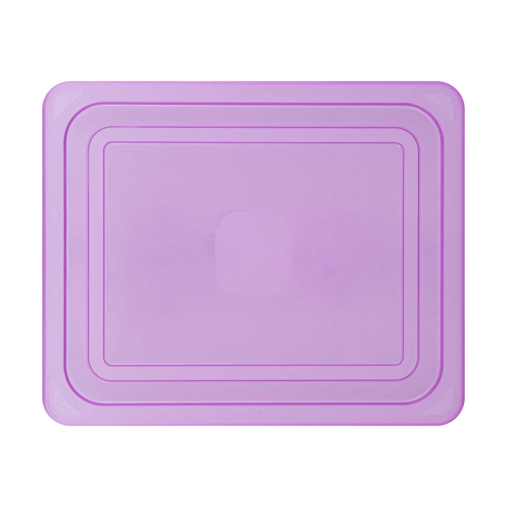 Met Lux Purple Allergen-Free Polypropylene Lid - Fits Half Size Pan - 1 count box