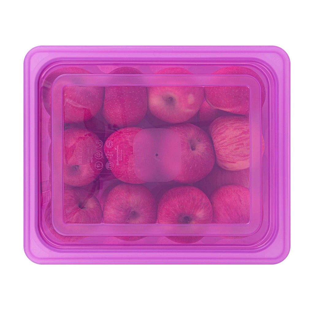 Met Lux Purple Allergen-Free Polypropylene Lid - Fits Half Size Pan - 10 count box