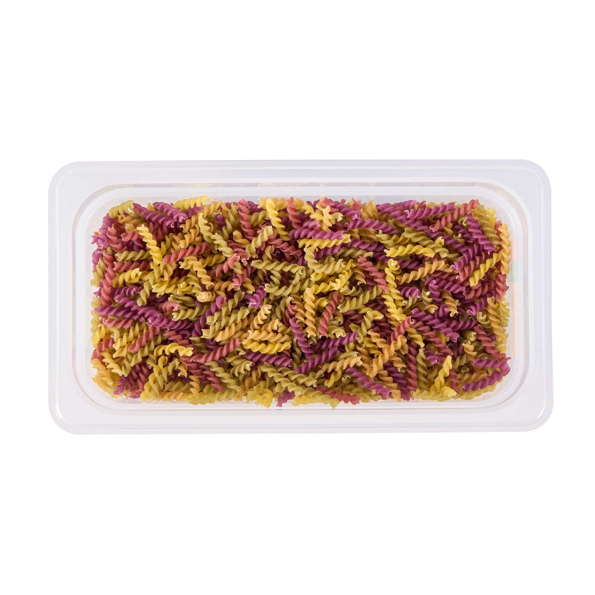 Met Lux Rectangle White Polypropylene 1/3 Size Food Pan - 8" Deep, with Label - 10 count box