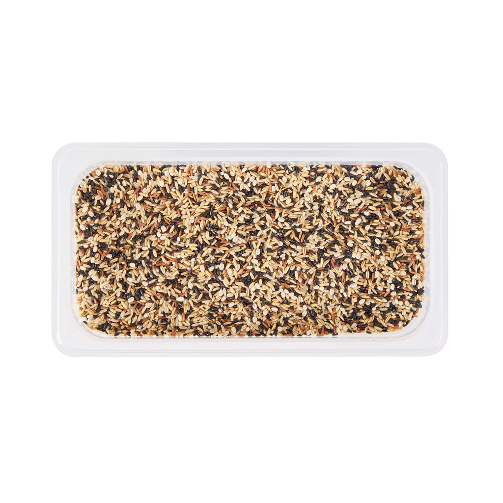 Met Lux Rectangle White Polypropylene 1/3 Size Food Pan - 6" Deep, with Label - 1 count box