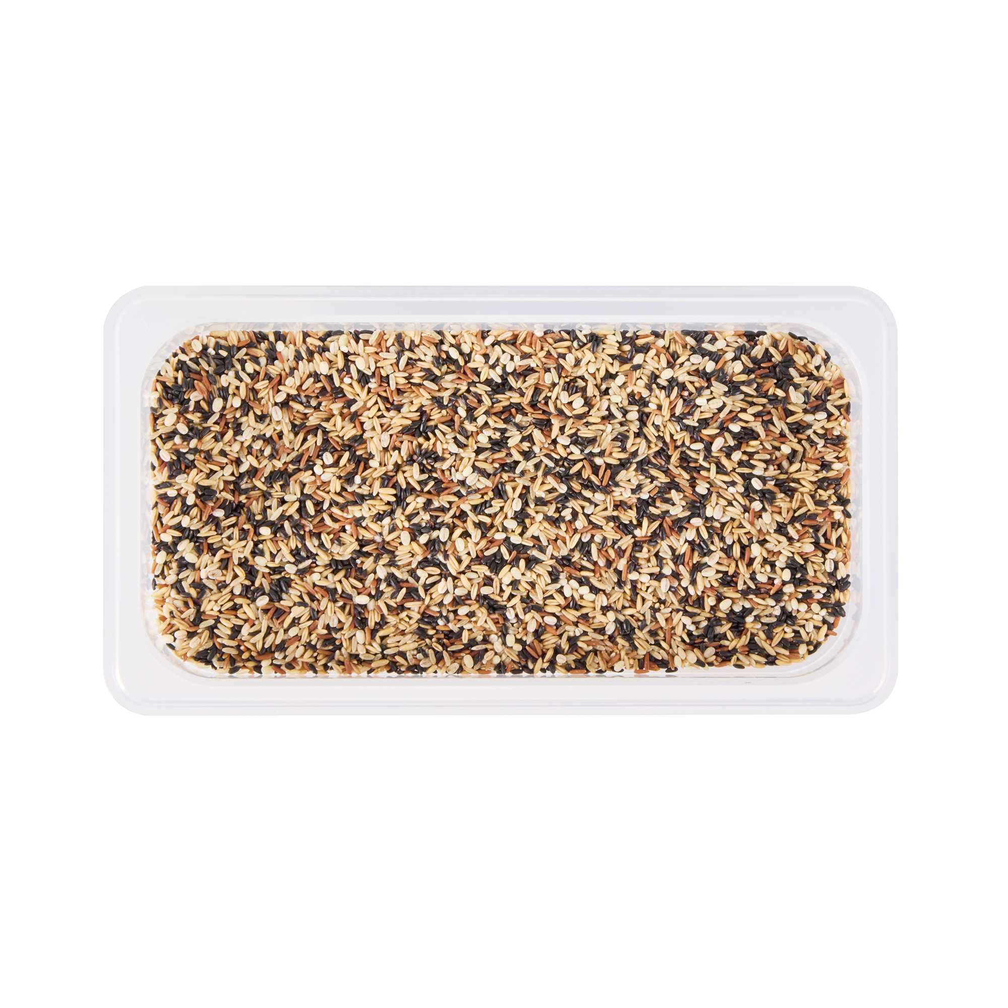 Met Lux Rectangle White Polypropylene 1/3 Size Food Pan - 6" Deep, with Label - 1 count box