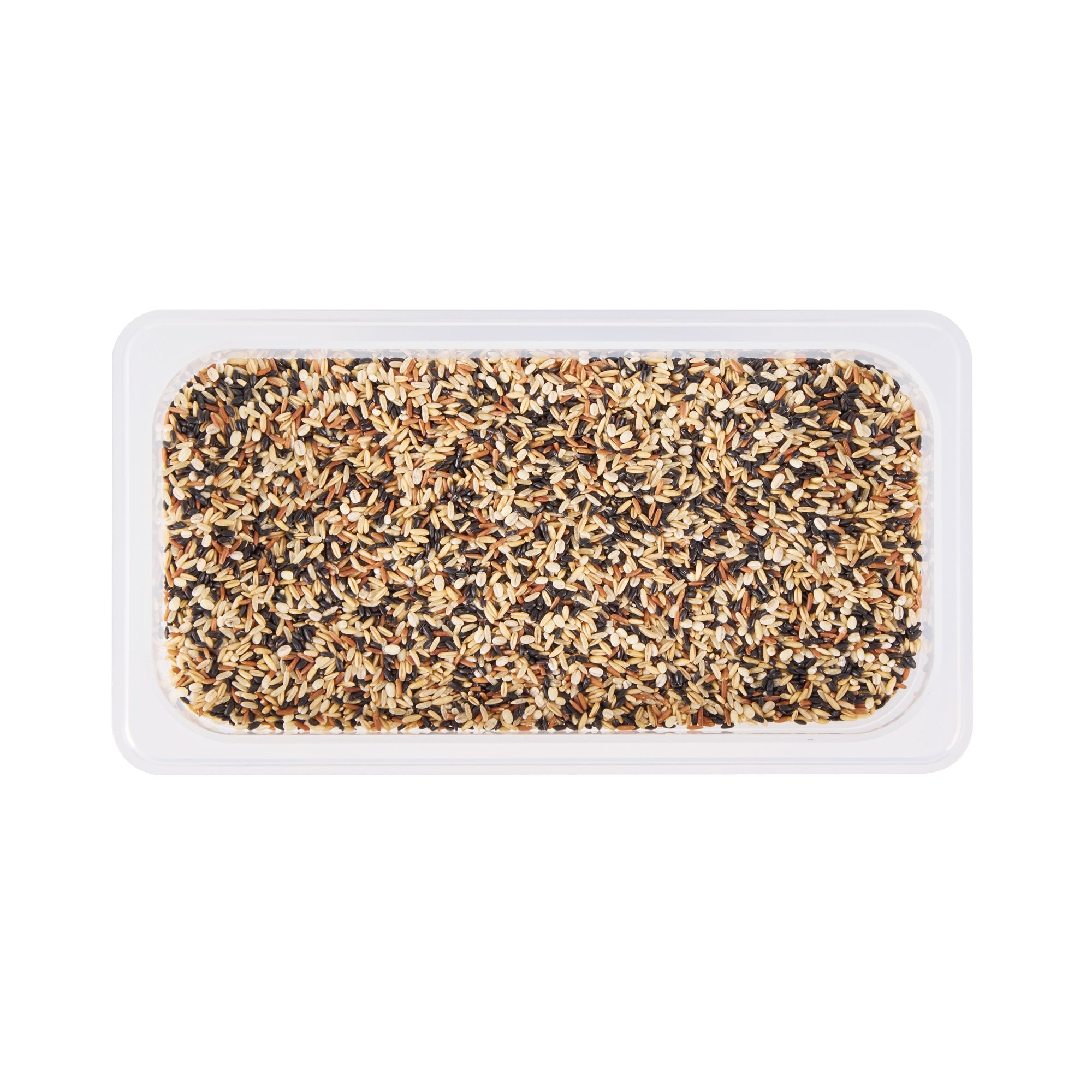 Met Lux Rectangle White Polypropylene 1/3 Size Food Pan - 6" Deep, with Label - 10 count box