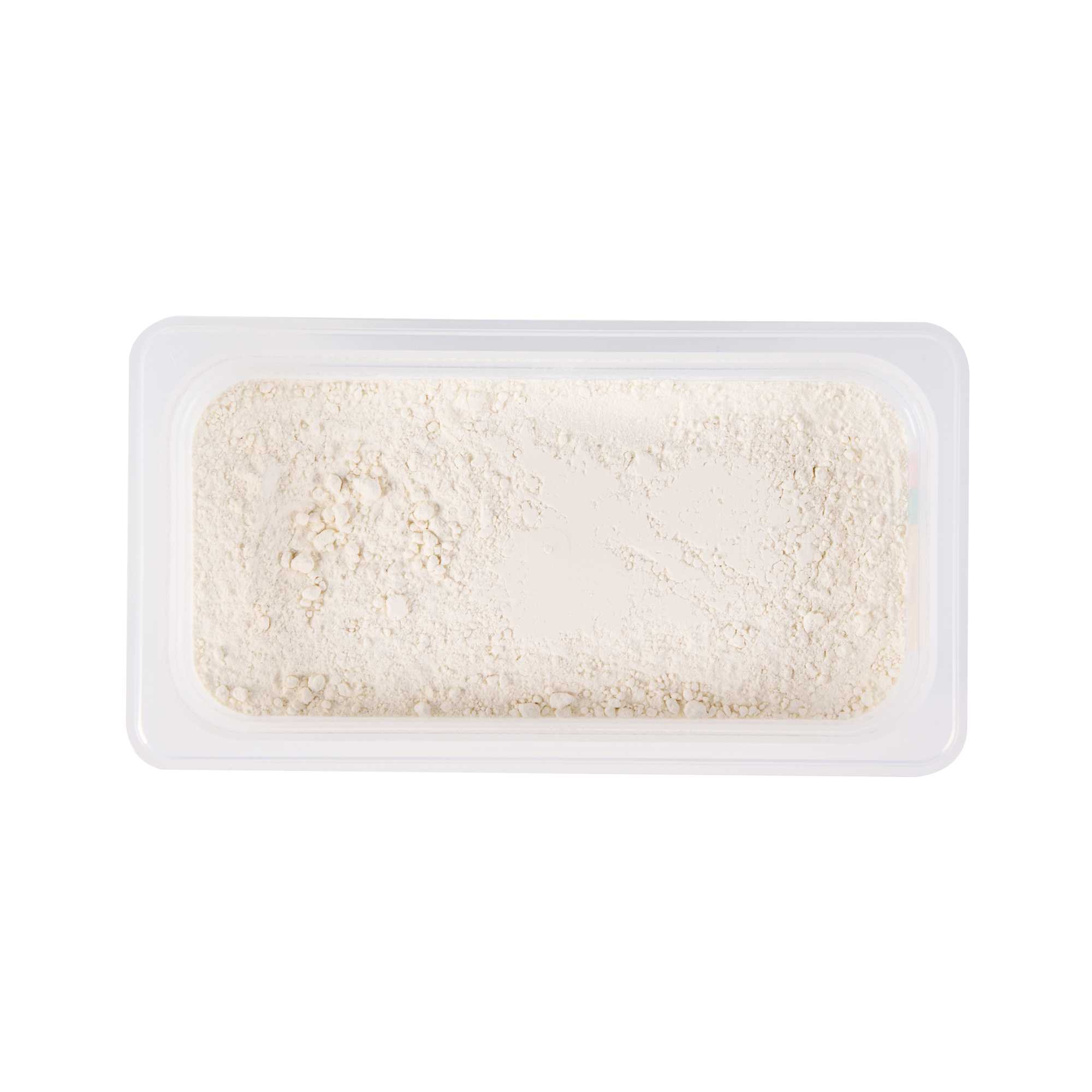 Met Lux Rectangle White Polypropylene 1/3 Size Food Pan - 4" Deep, with Label - 1 count box
