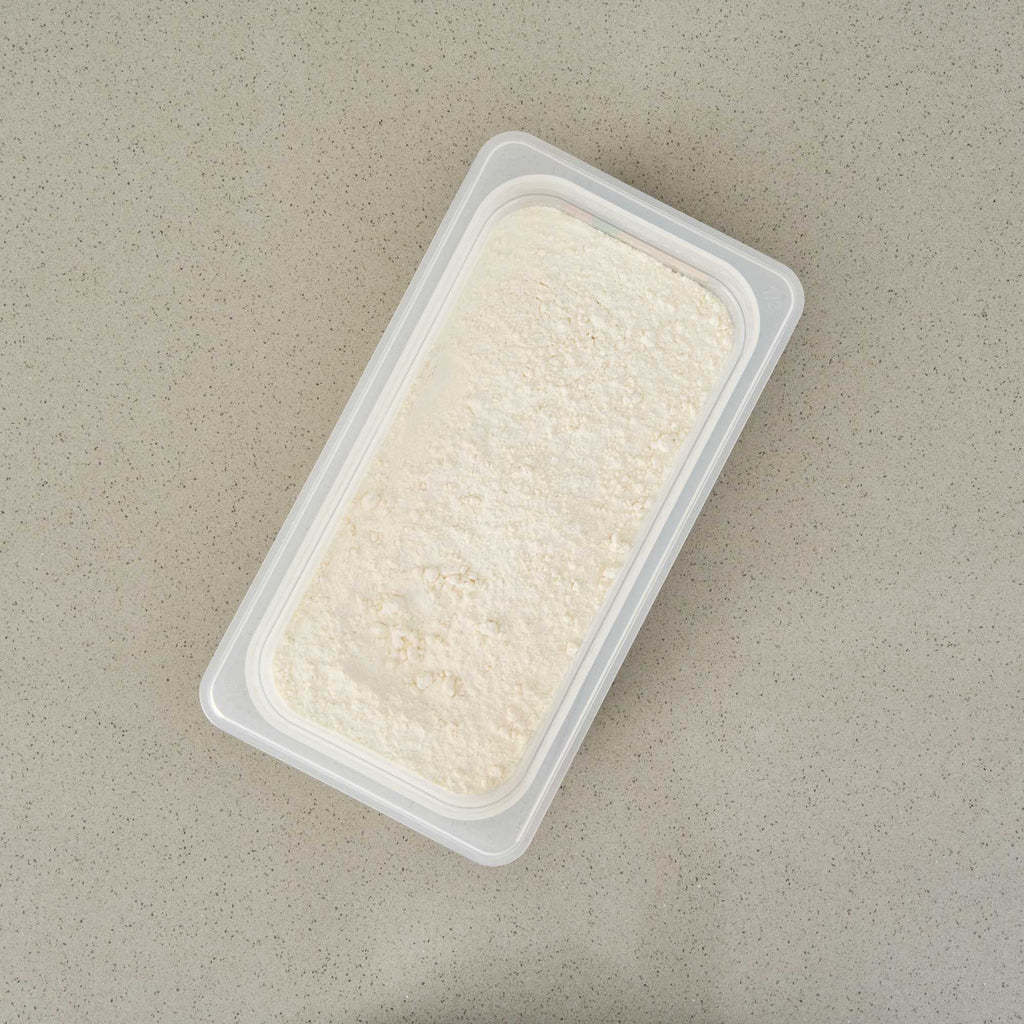 Met Lux Rectangle White Polypropylene 1/3 Size Food Pan - 4" Deep, with Label - 1 count box