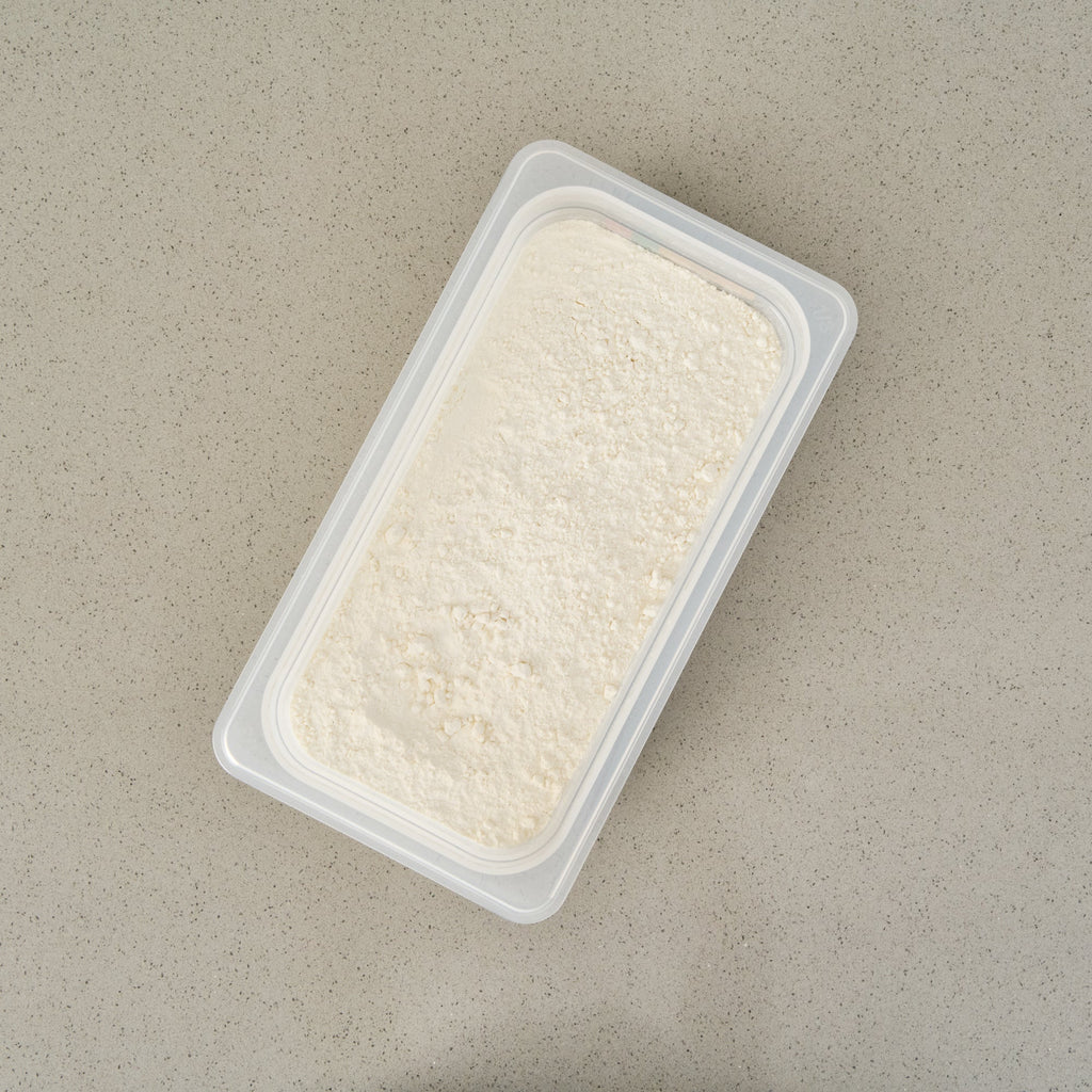 Met Lux Rectangle White Polypropylene 1/3 Size Food Pan - 4" Deep, with Label - 10 count box