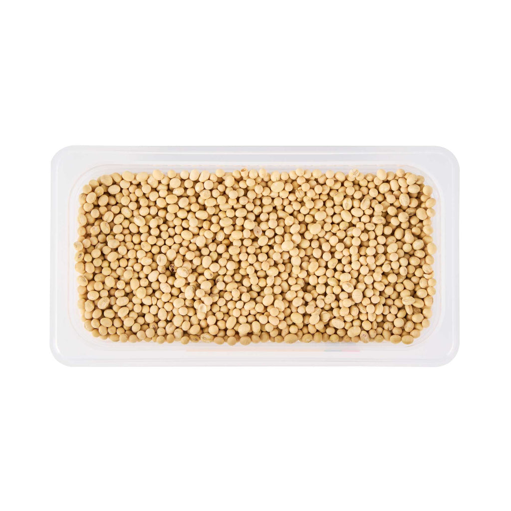 Met Lux Rectangle White Polypropylene 1/3 Size Food Pan - 2.5" Deep, with Label - 1 count box