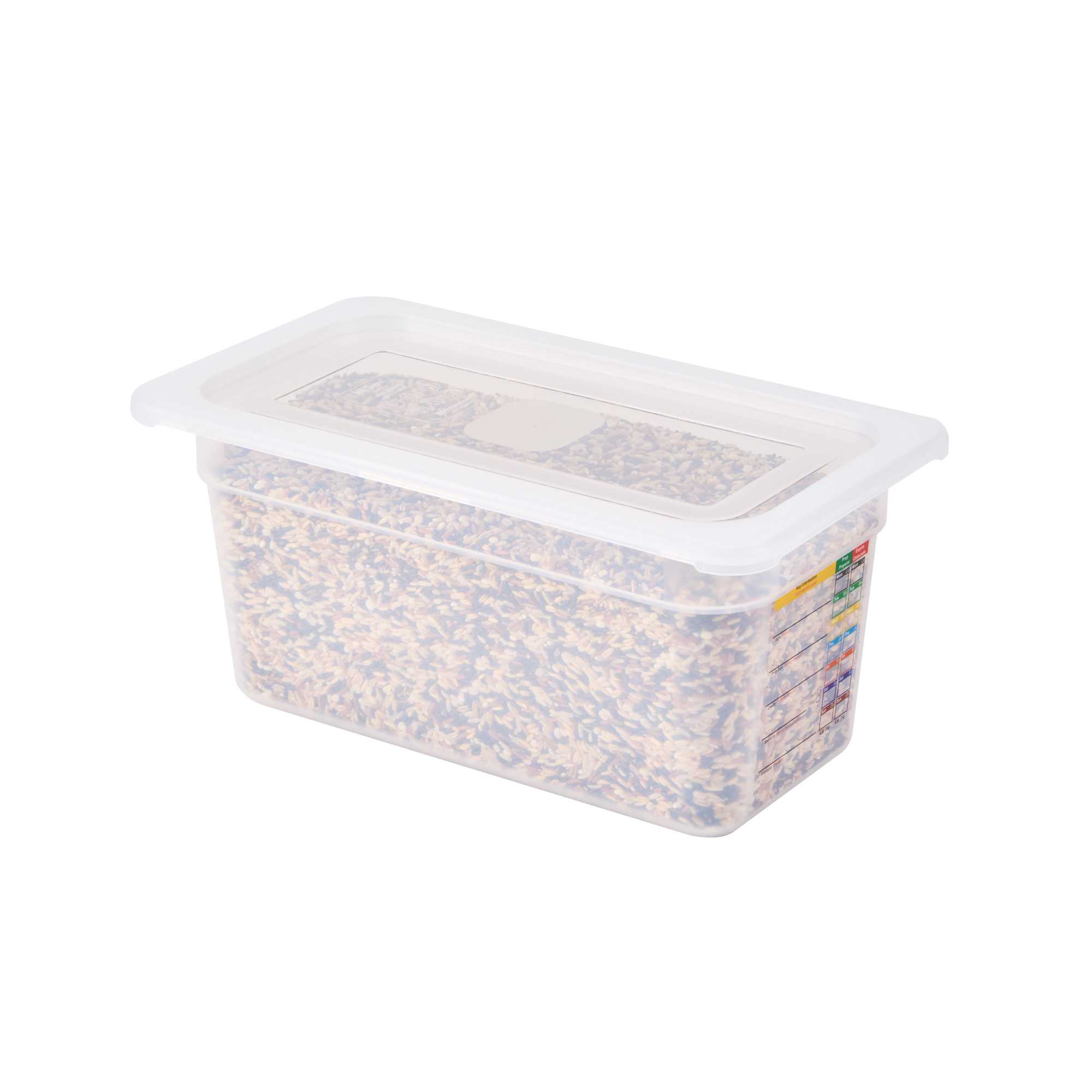 Met Lux Rectangle Clear Polypropylene Lid - Fits 1/3 Size Food Pan - 12 3/4" x 7" - 1 count box