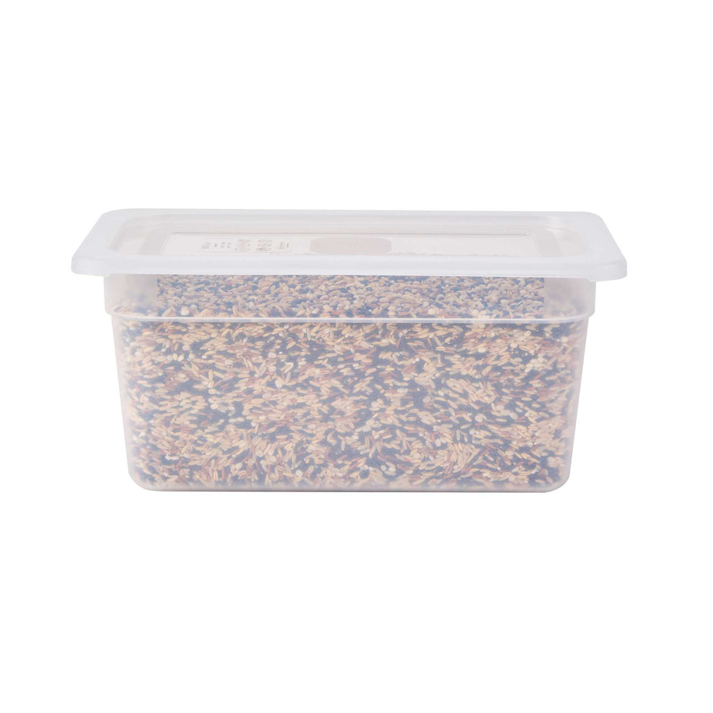 Met Lux Rectangle Clear Polypropylene Lid - Fits 1/3 Size Food Pan - 12 3/4" x 7" - 1 count box