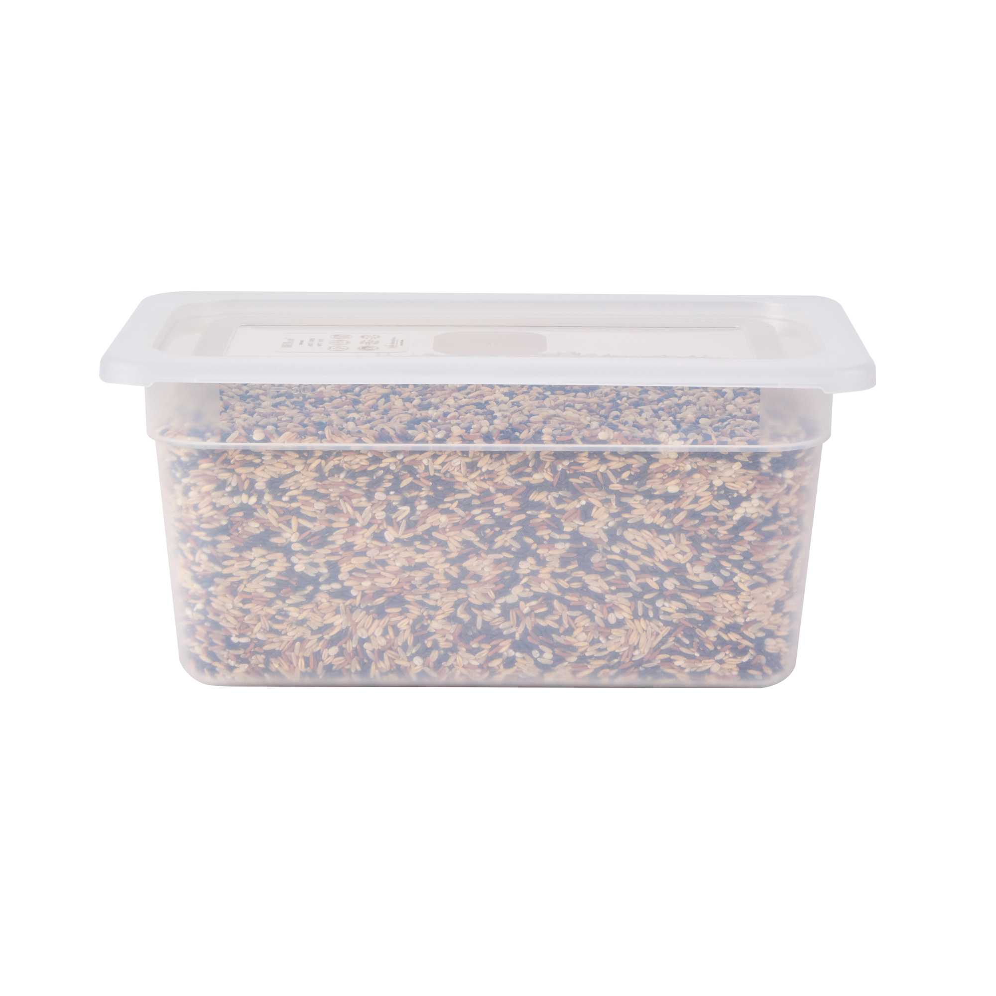 Met Lux Rectangle Clear Polypropylene Lid - Fits 1/3 Size Food Pan - 12 3/4" x 7" - 1 count box