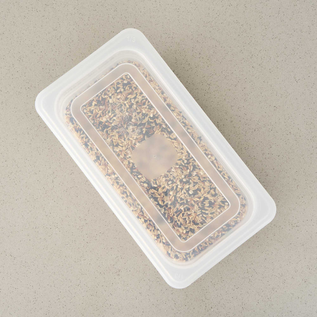 Met Lux Rectangle Clear Polypropylene Lid - Fits 1/3 Size Food Pan - 12 3/4" x 7" - 1 count box