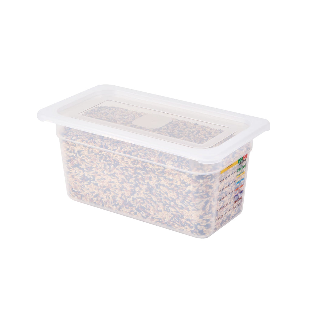 Met Lux Rectangle Clear Polypropylene Lid - Fits 1/3 Size Food Pan - 12 3/4" x 7" - 10 count box