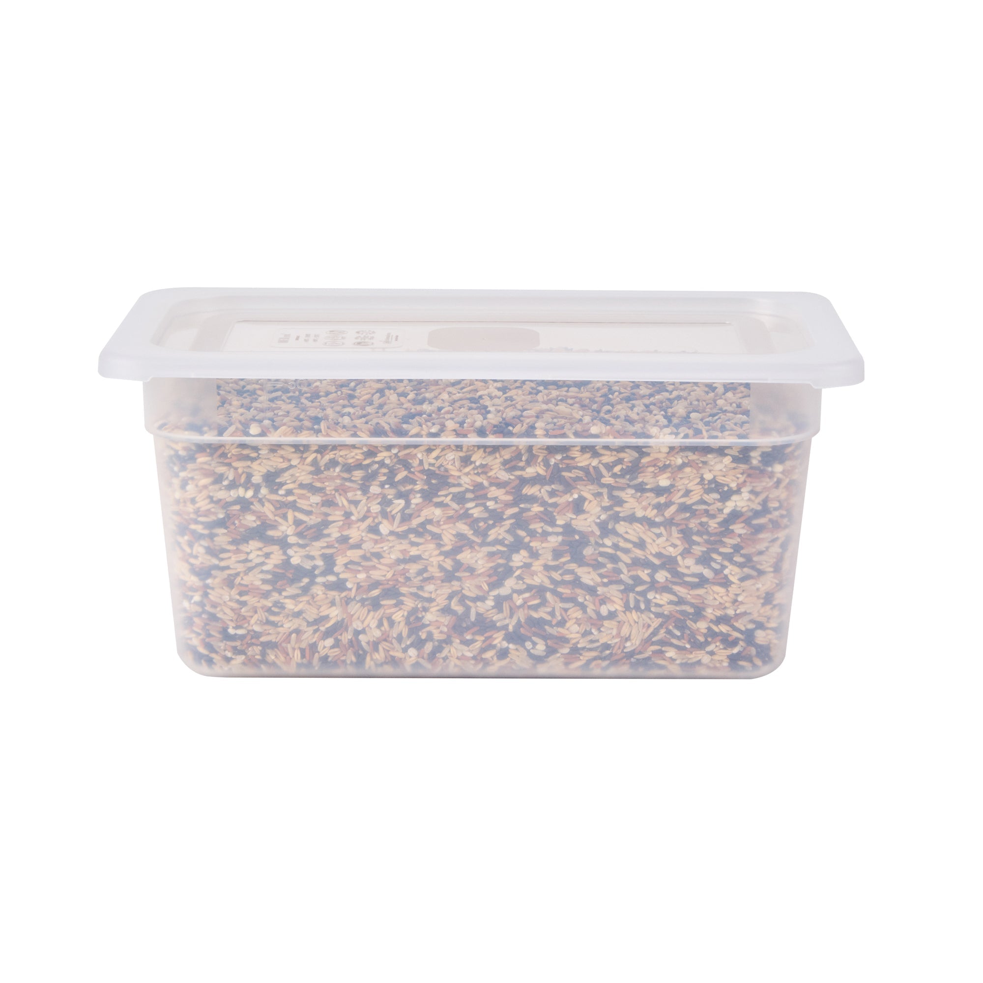 Met Lux Rectangle Clear Polypropylene Lid - Fits 1/3 Size Food Pan - 12 3/4" x 7" - 10 count box