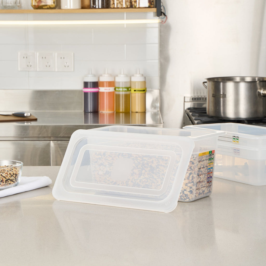Met Lux Rectangle Clear Polypropylene Lid - Fits 1/3 Size Food Pan - 12 3/4" x 7" - 10 count box