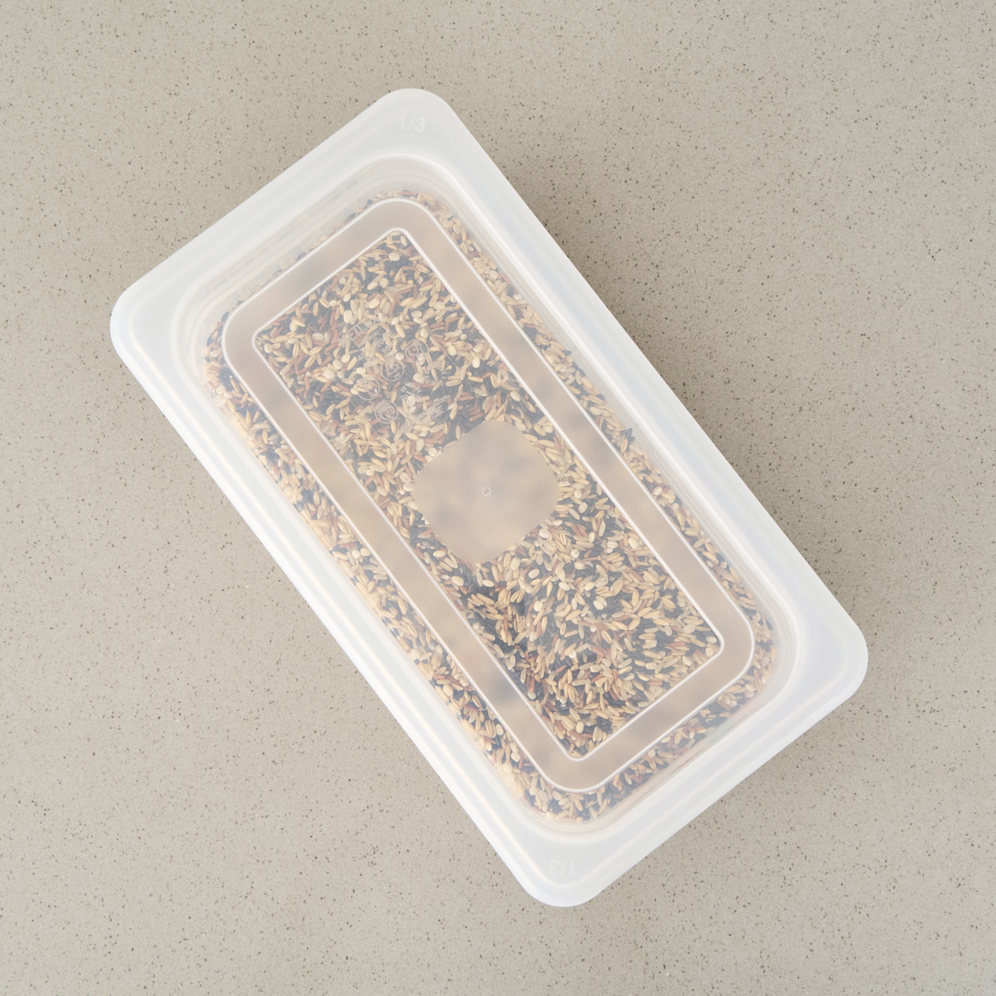 Met Lux Rectangle Clear Polypropylene Lid - Fits 1/3 Size Food Pan - 12 3/4" x 7" - 10 count box