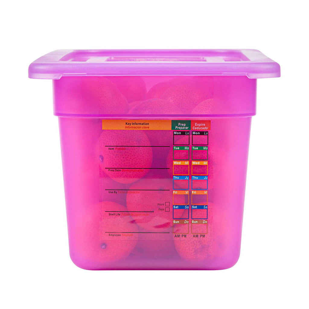 Met Lux Purple Allergen-Free Polypropylene Lid - Fits 1/3 Size Food Pan - 1 count box