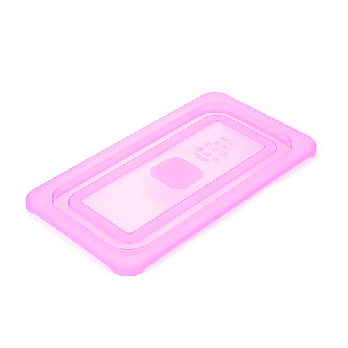 Met Lux Purple Allergen-Free Polypropylene Lid - Fits 1/3 Size Food Pan - 1 count box