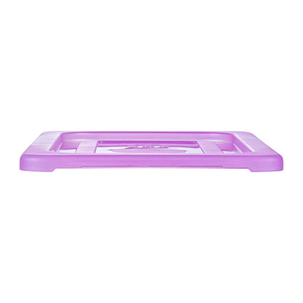 Met Lux Purple Allergen-Free Polypropylene Lid - Fits 1/3 Size Food Pan - 1 count box