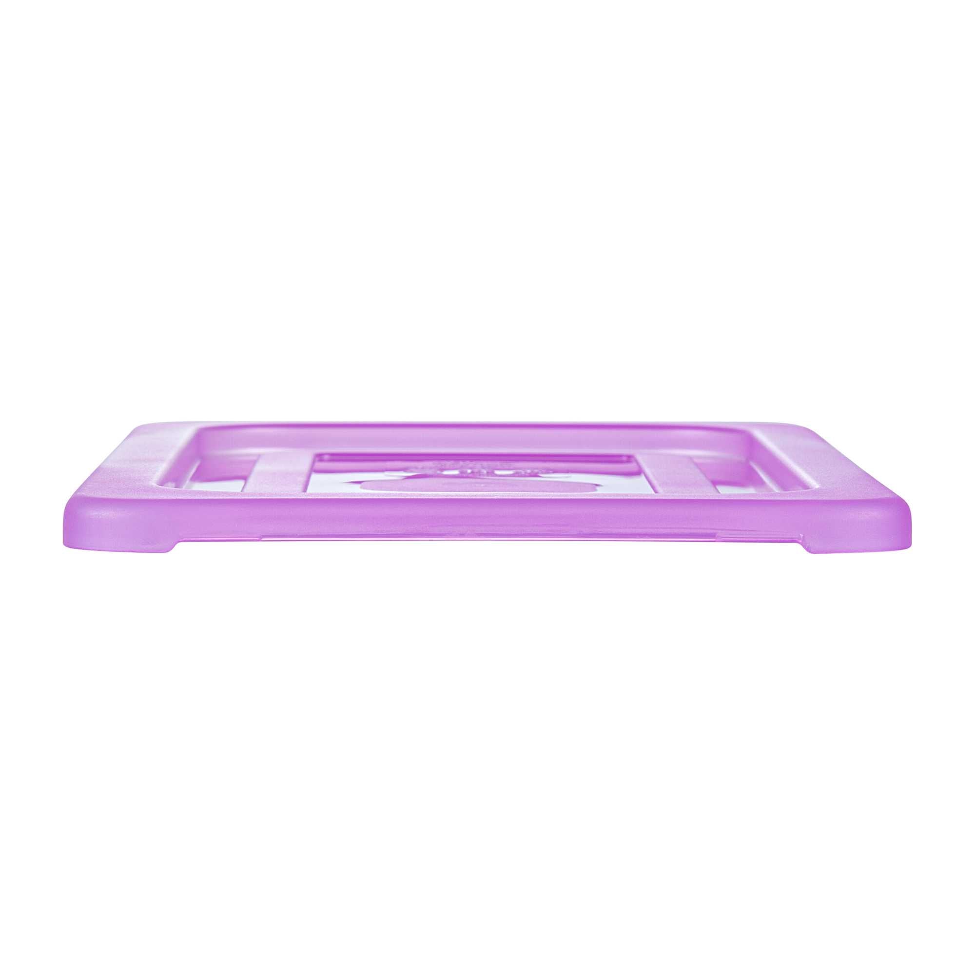 Met Lux Purple Allergen-Free Polypropylene Lid - Fits 1/3 Size Food Pan - 1 count box
