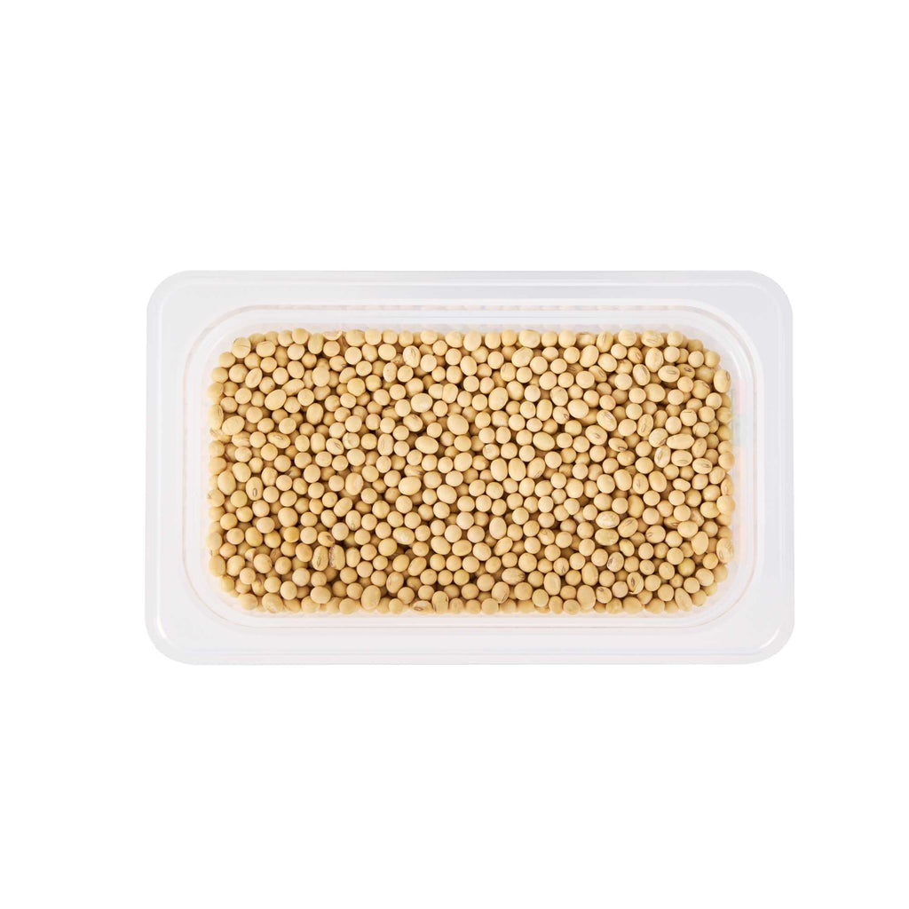 Met Lux Rectangle White Polypropylene 1/4 Size Food Pan - 6" Deep, with Label - 1 count box