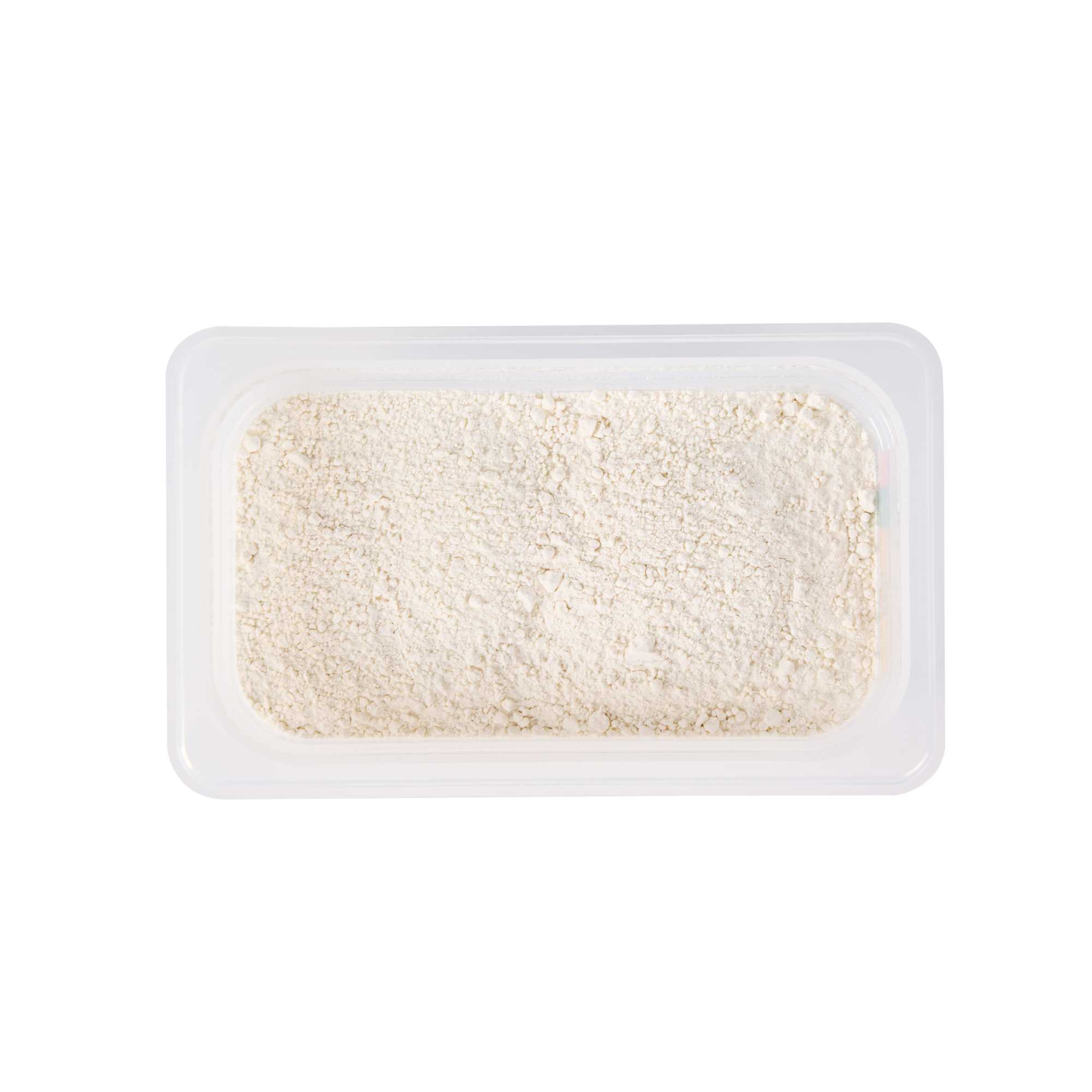Met Lux Rectangle White Polypropylene 1/4 Size Food Pan - 4" Deep, with Label - 1 count box
