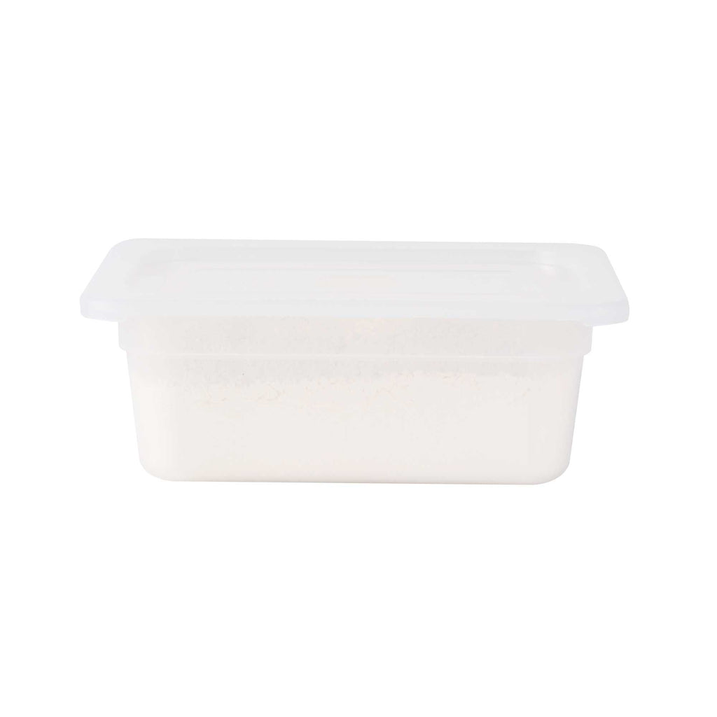 Met Lux Rectangle Clear Polypropylene Lid - Fits 1/4 Size Food Pan - 10 1/2" x 6 1/2" - 1 count box