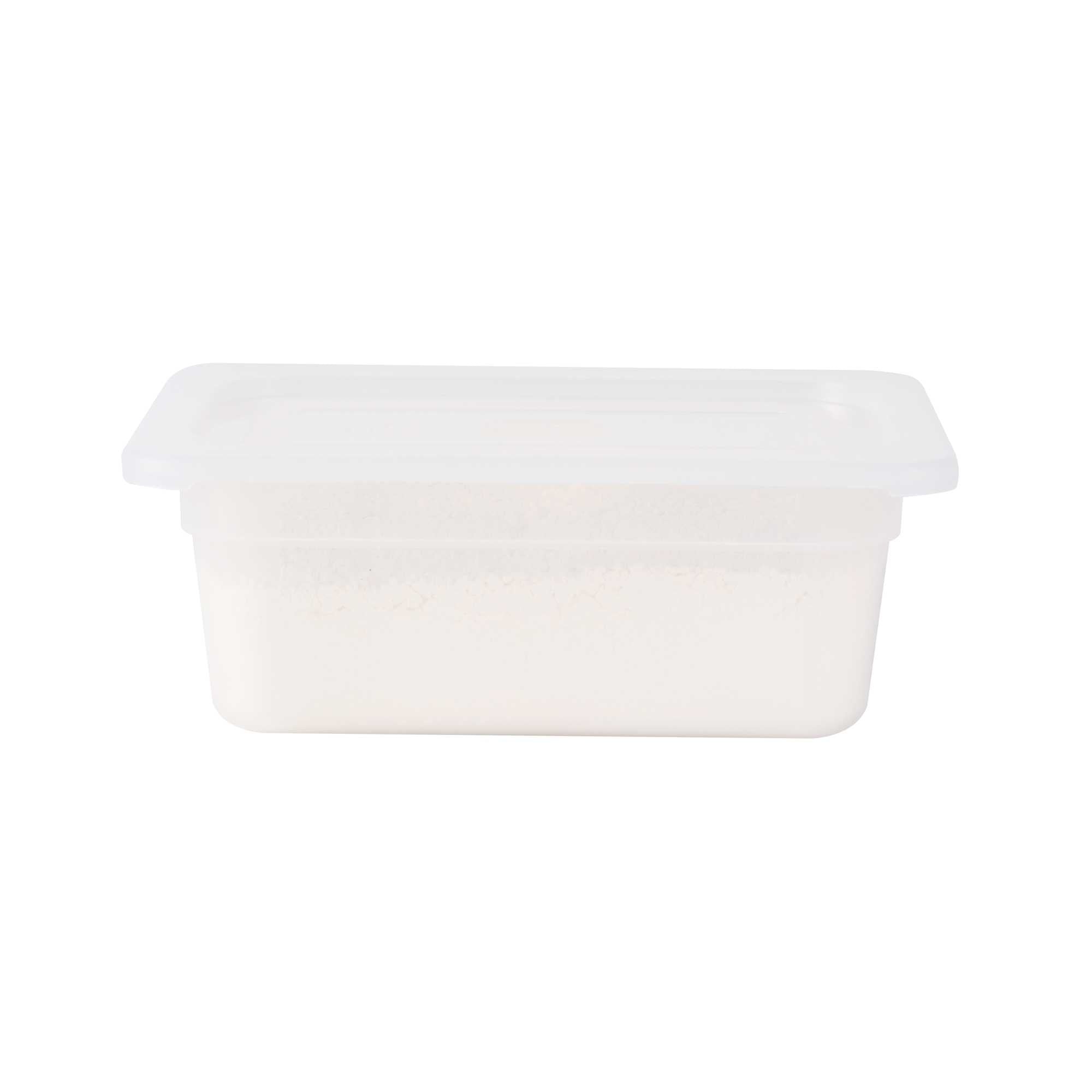 Met Lux Rectangle Clear Polypropylene Lid - Fits 1/4 Size Food Pan - 10 1/2" x 6 1/2" - 1 count box
