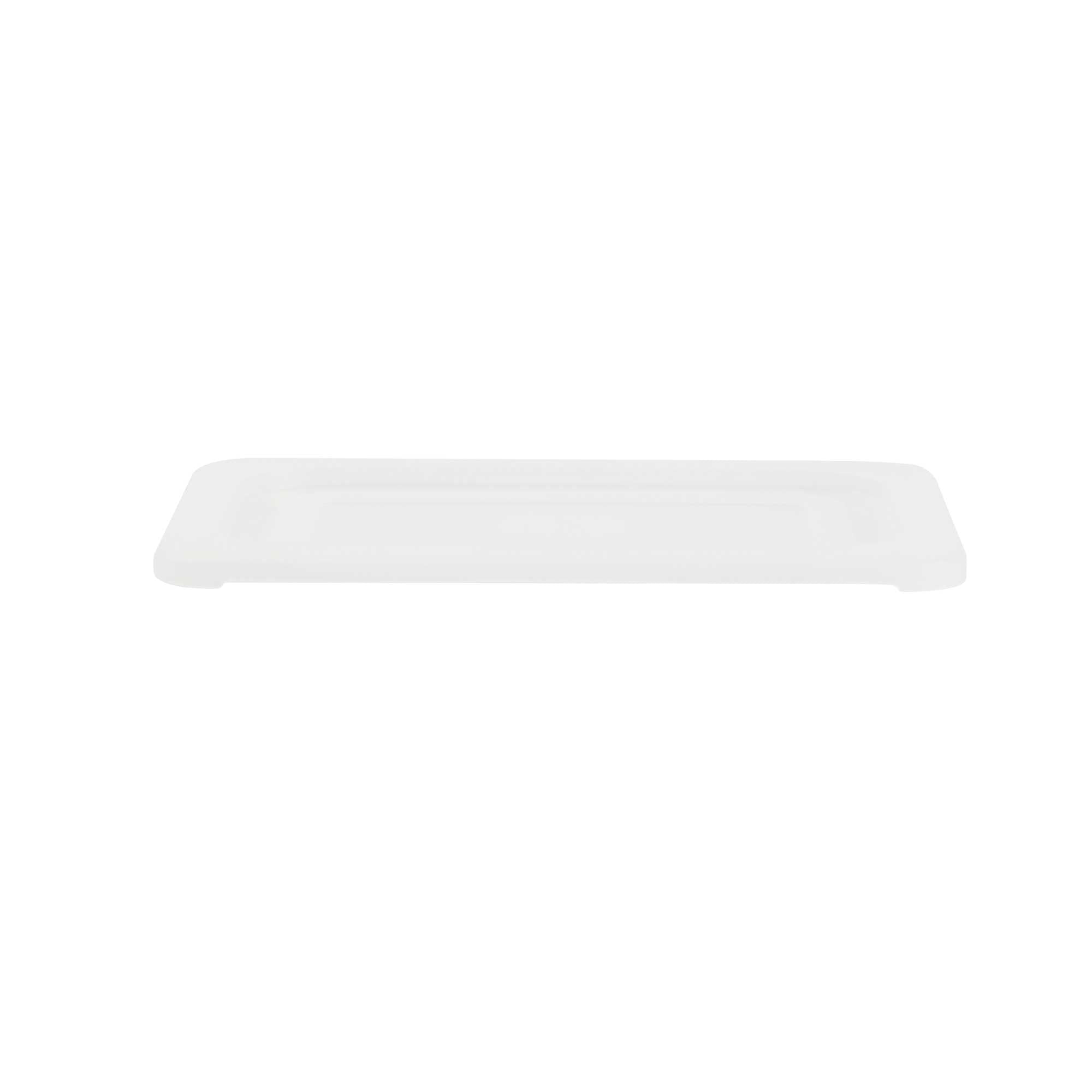 Met Lux Rectangle Clear Polypropylene Lid - Fits 1/4 Size Food Pan - 10 1/2" x 6 1/2" - 1 count box