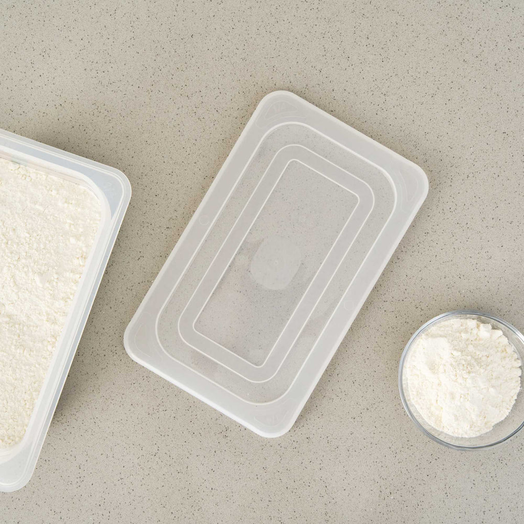 Met Lux Rectangle Clear Polypropylene Lid - Fits 1/4 Size Food Pan - 10 1/2" x 6 1/2" - 1 count box