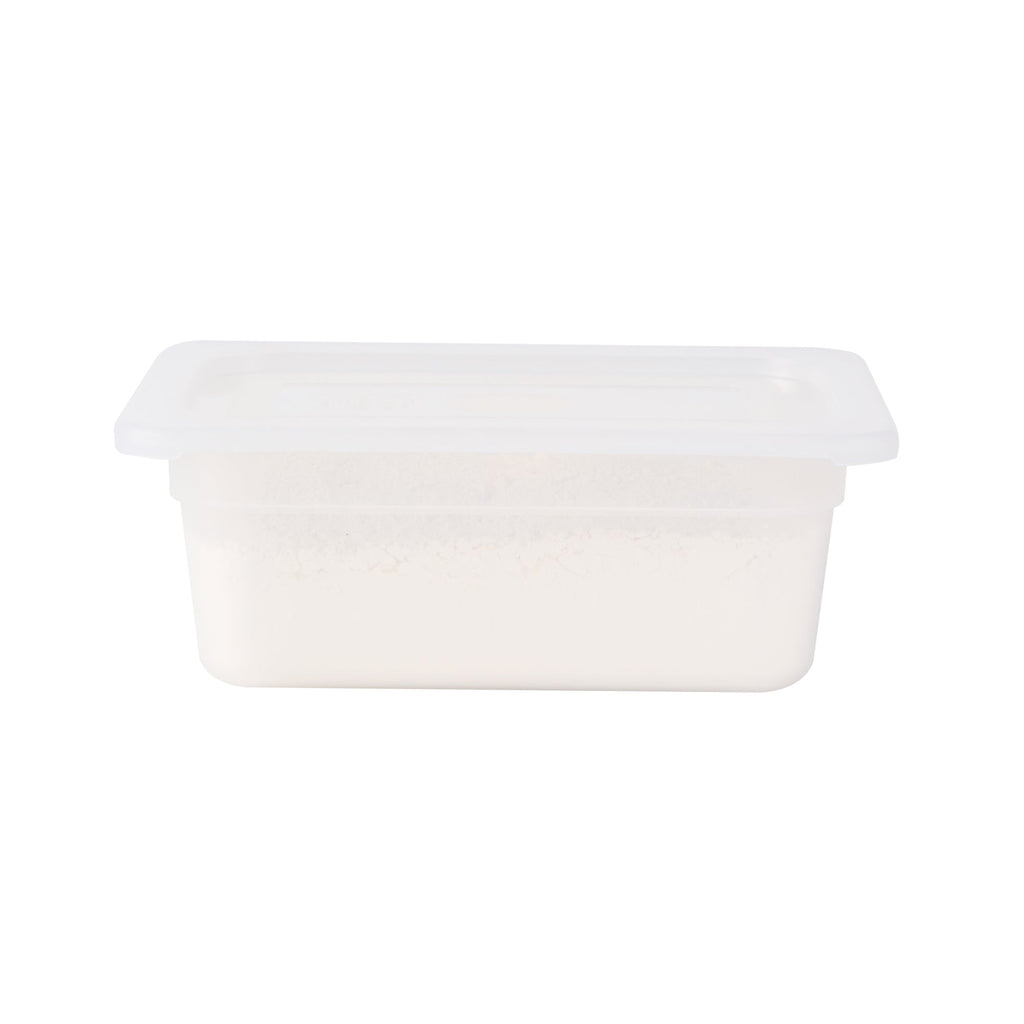 Met Lux Rectangle Clear Polypropylene Lid - Fits 1/4 Size Food Pan - 10 1/2" x 6 1/2" - 10 count box