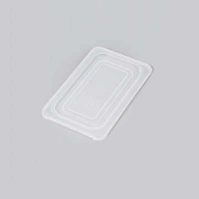 Met Lux Rectangle Clear Polypropylene Lid - Fits 1/4 Size Food Pan - 10 1/2" x 6 1/2" - 10 count box
