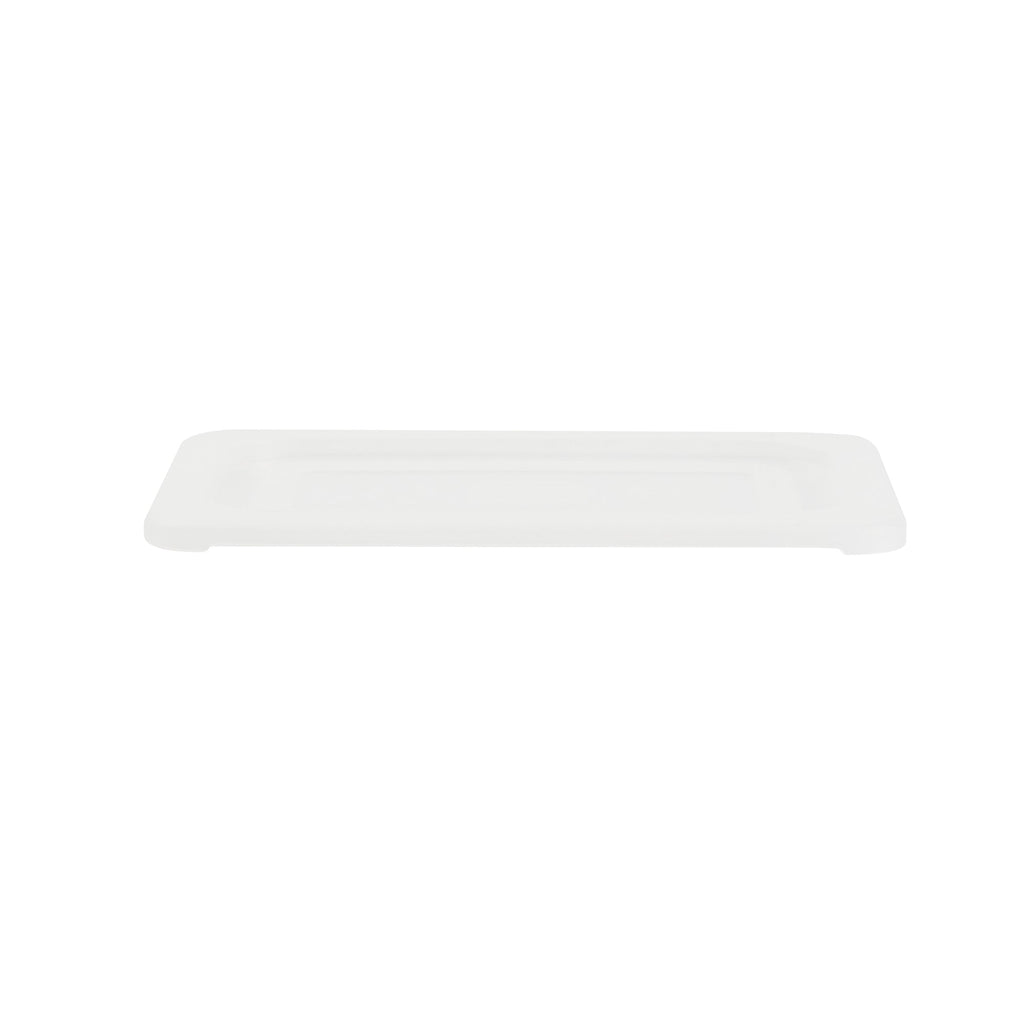 Met Lux Rectangle Clear Polypropylene Lid - Fits 1/4 Size Food Pan - 10 1/2" x 6 1/2" - 10 count box
