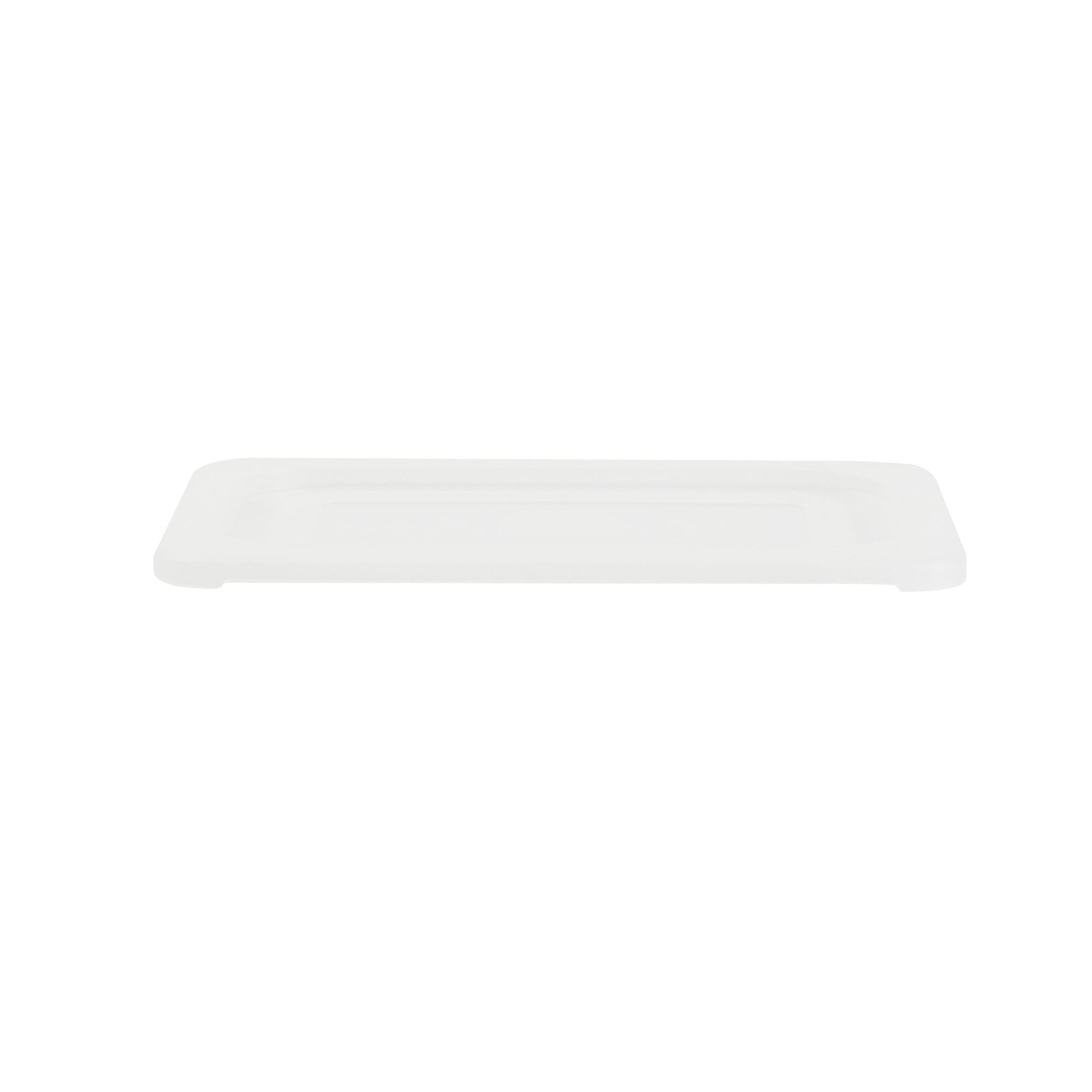 Met Lux Rectangle Clear Polypropylene Lid - Fits 1/4 Size Food Pan - 10 1/2" x 6 1/2" - 10 count box