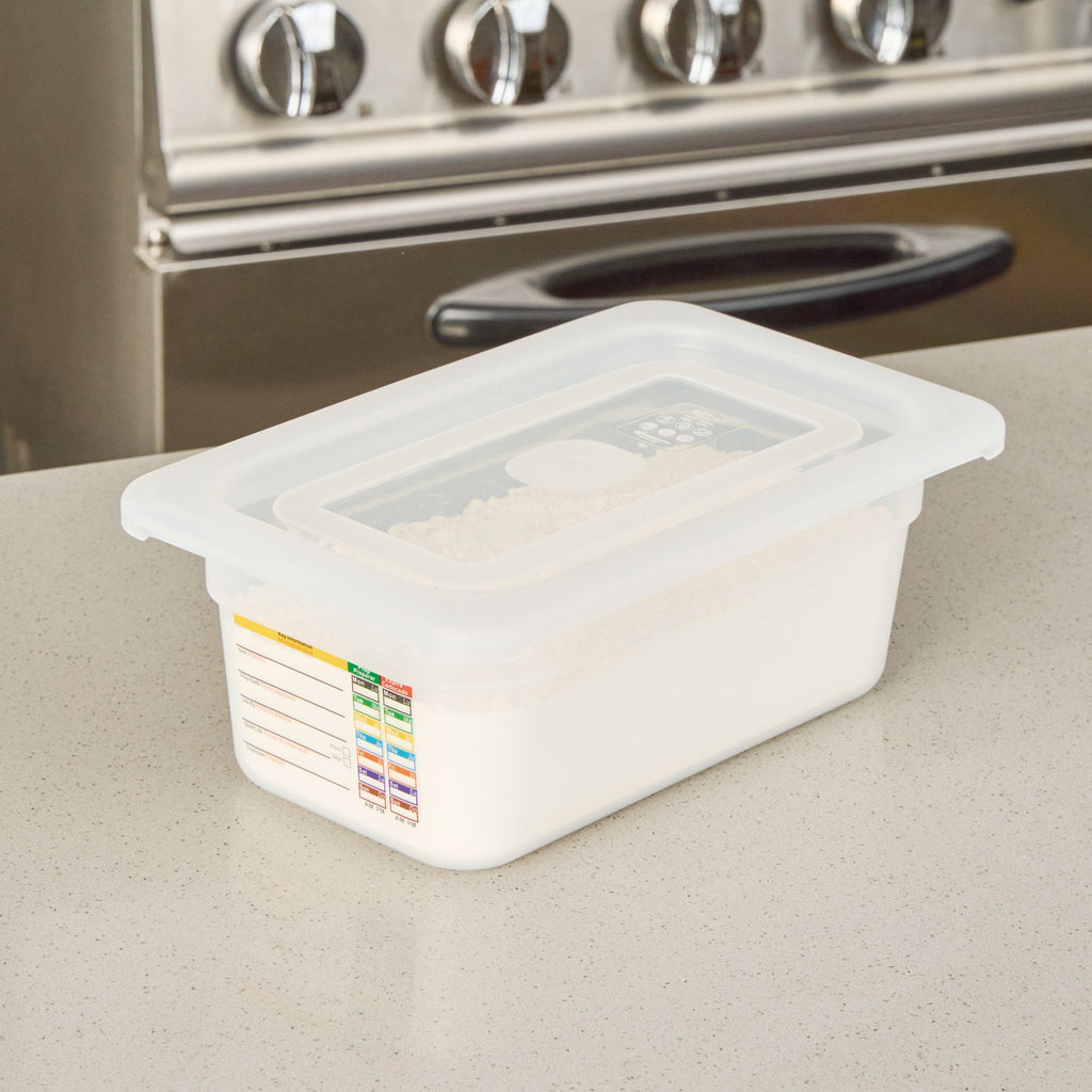 Met Lux Rectangle Clear Polypropylene Lid - Fits 1/4 Size Food Pan - 10 1/2" x 6 1/2" - 10 count box