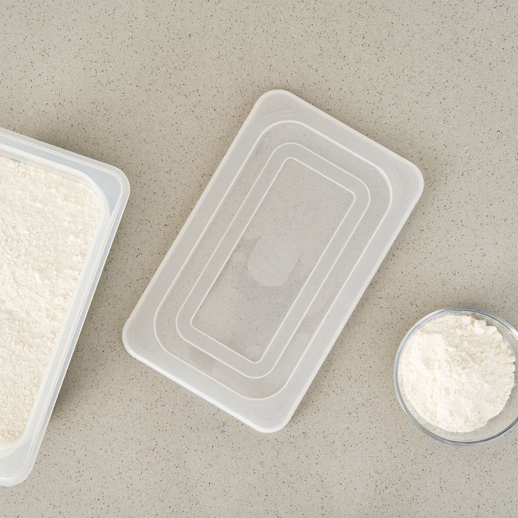 Met Lux Rectangle Clear Polypropylene Lid - Fits 1/4 Size Food Pan - 10 1/2" x 6 1/2" - 10 count box