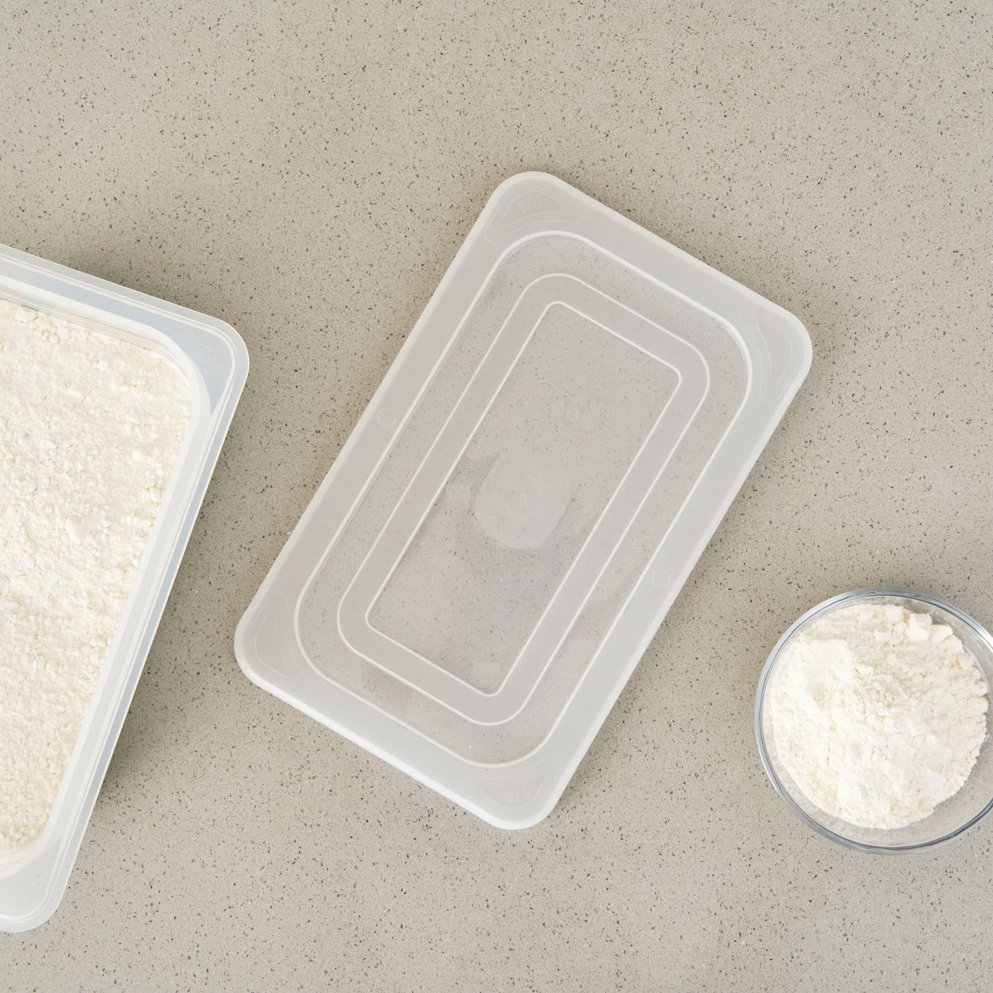 Met Lux Rectangle Clear Polypropylene Lid - Fits 1/4 Size Food Pan - 10 1/2" x 6 1/2" - 10 count box