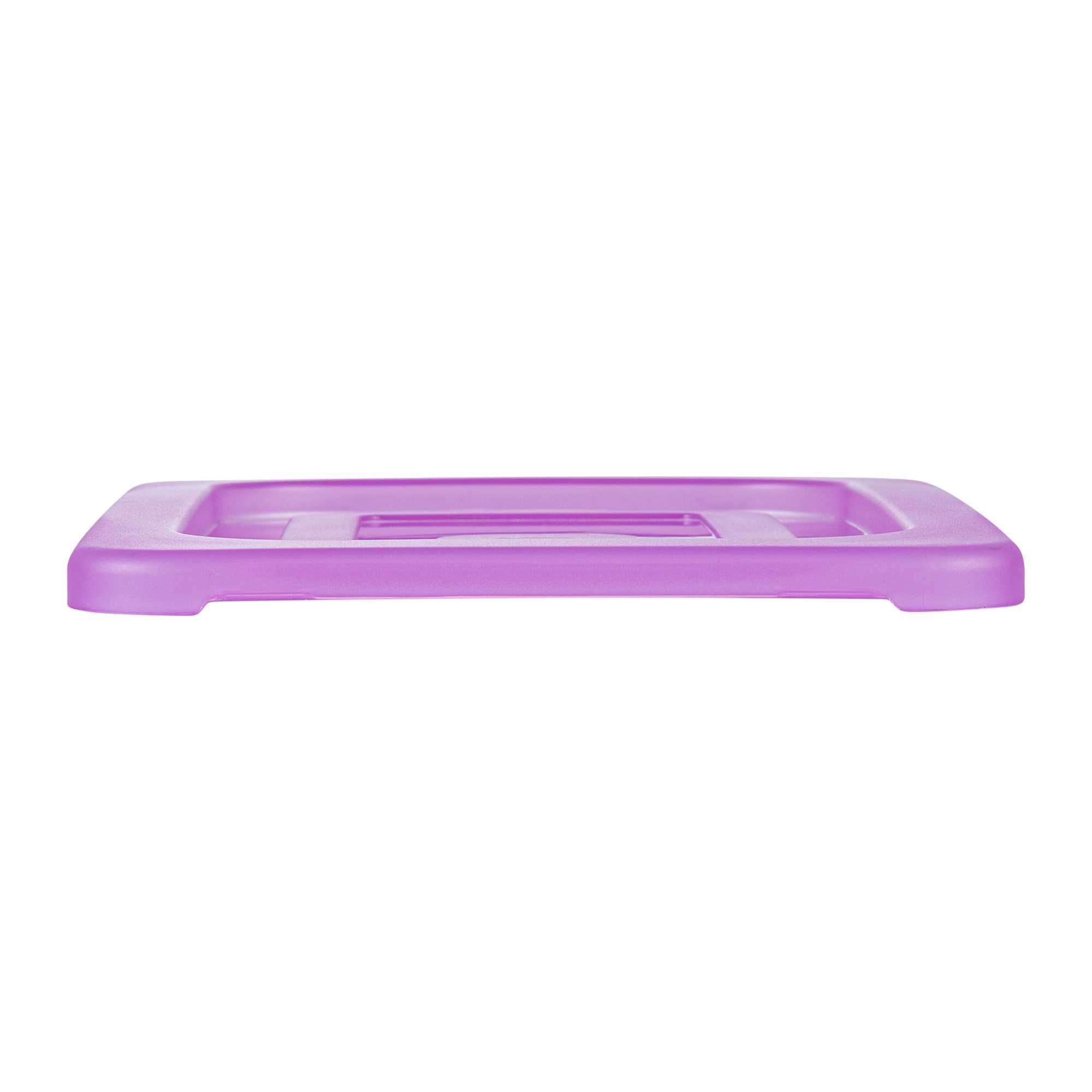 Met Lux Purple Allergen-Free Polypropylene Lid - Fits 1/4 Size Food Pan - 1 count box