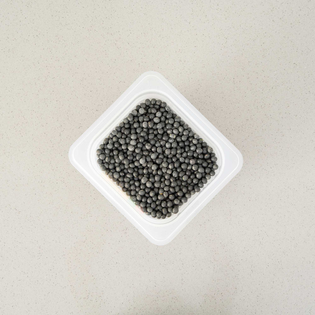 Met Lux Square White Polypropylene 1/6 Size Food Pan - 6" Deep, with Label - 6 3/4" x 6 1/4" x 6" - 1 count box