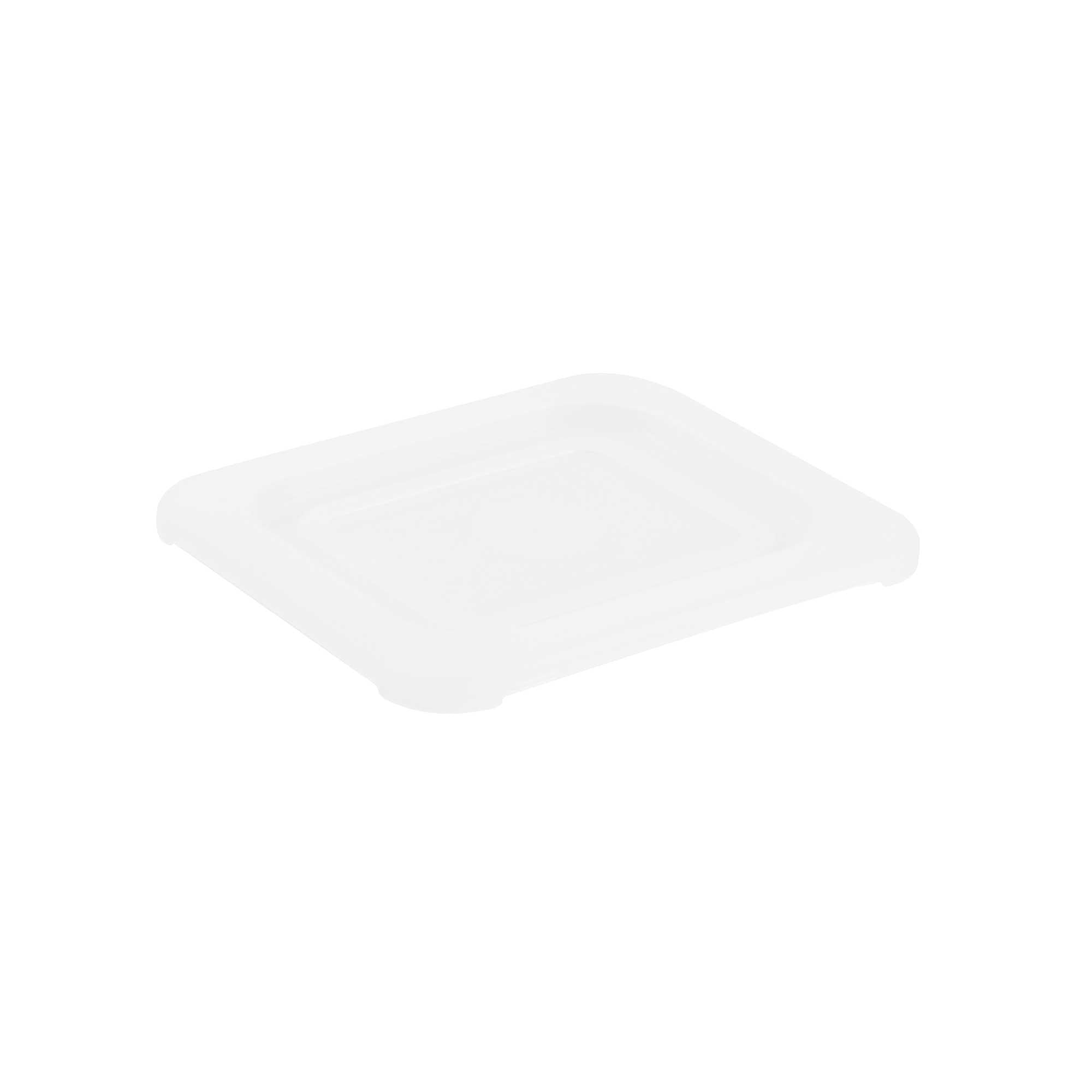 Met Lux Square Clear Polypropylene Lid - Fits 1/6 Size Food Pan - 7" x 6 1/2" - 1 count box