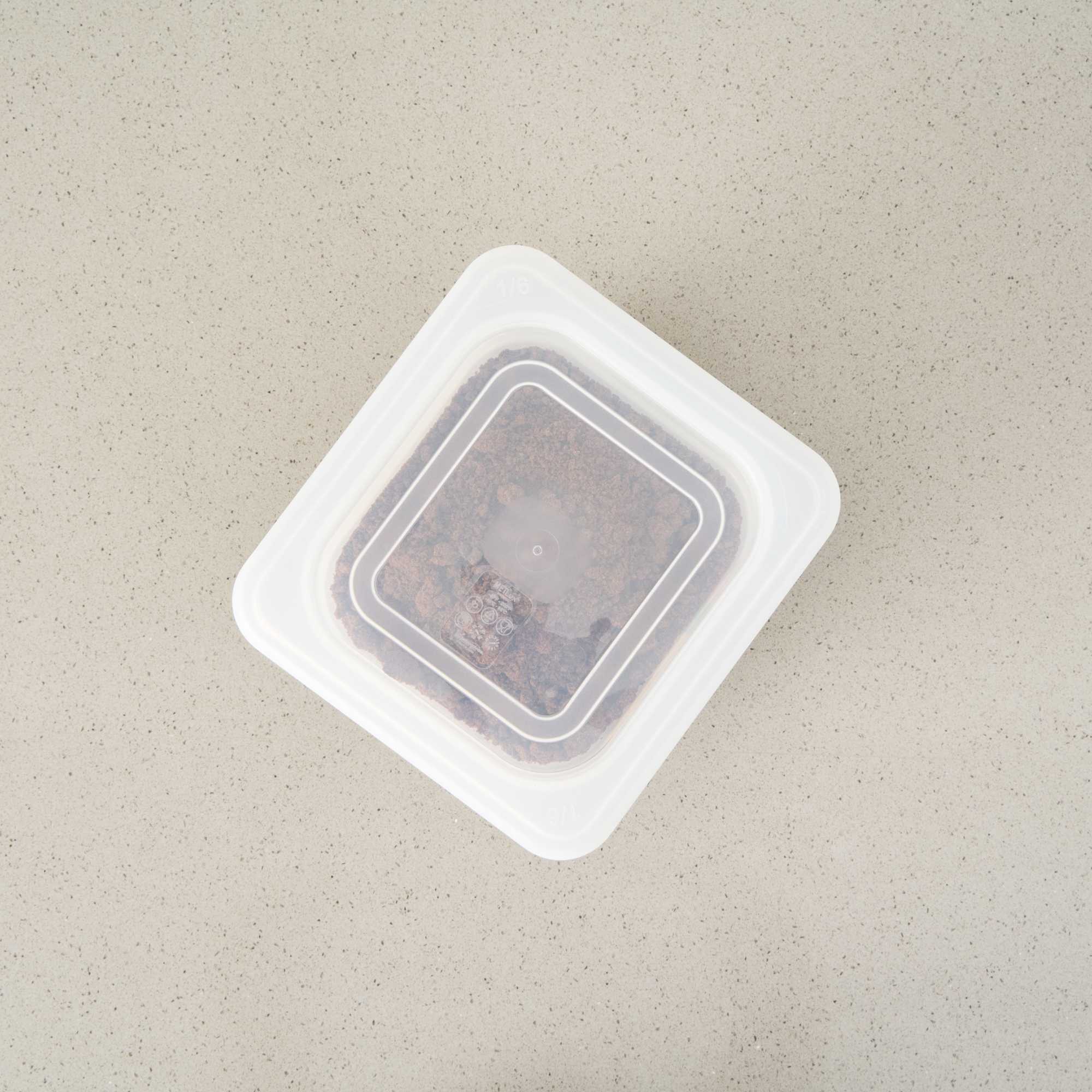 Met Lux Square Clear Polypropylene Lid - Fits 1/6 Size Food Pan - 7" x 6 1/2" - 1 count box