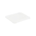 Met Lux Square Clear Polypropylene Lid - Fits 1/6 Size Food Pan - 7" x 6 1/2" - 10 count box