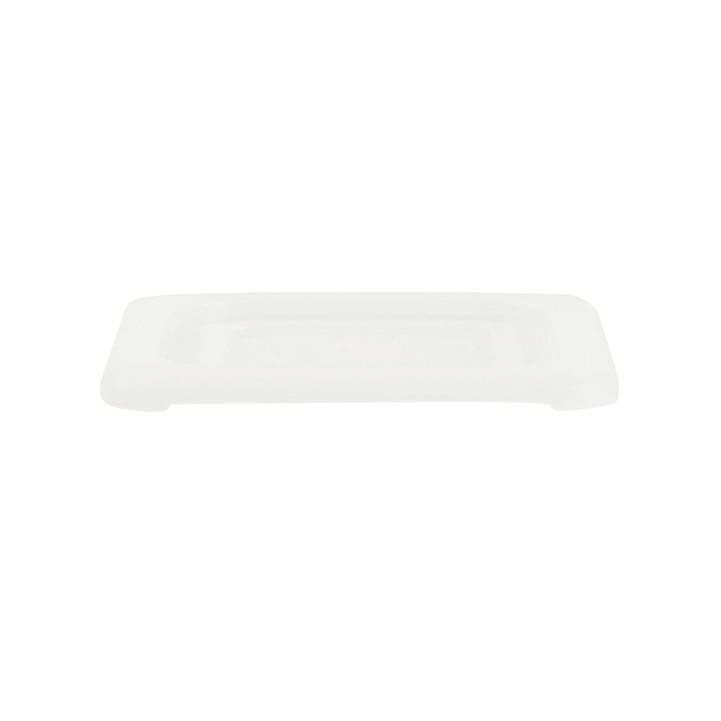 Met Lux Square Clear Polypropylene Lid - Fits 1/6 Size Food Pan - 7" x 6 1/2" - 10 count box