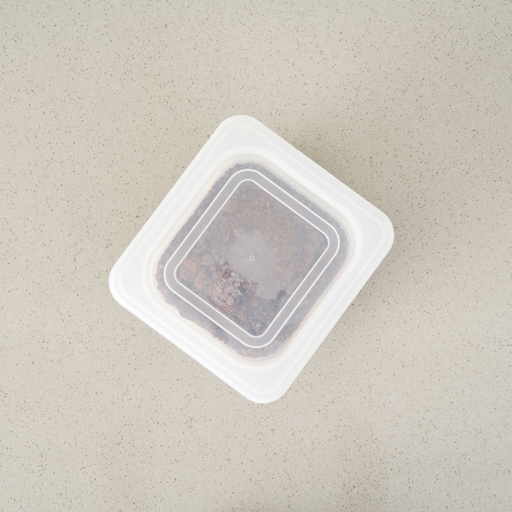 Met Lux Square Clear Polypropylene Lid - Fits 1/6 Size Food Pan - 7" x 6 1/2" - 10 count box